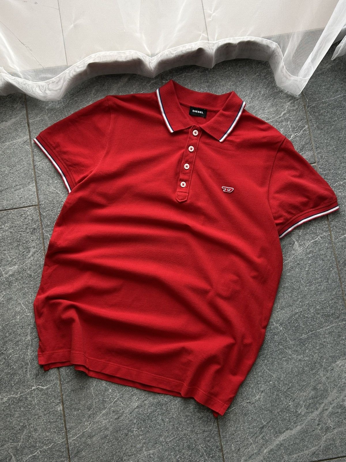Diesel Vintage shirt polo tee diesel large Size US L / EU 52-54 / 3 - 3 Thumbnail