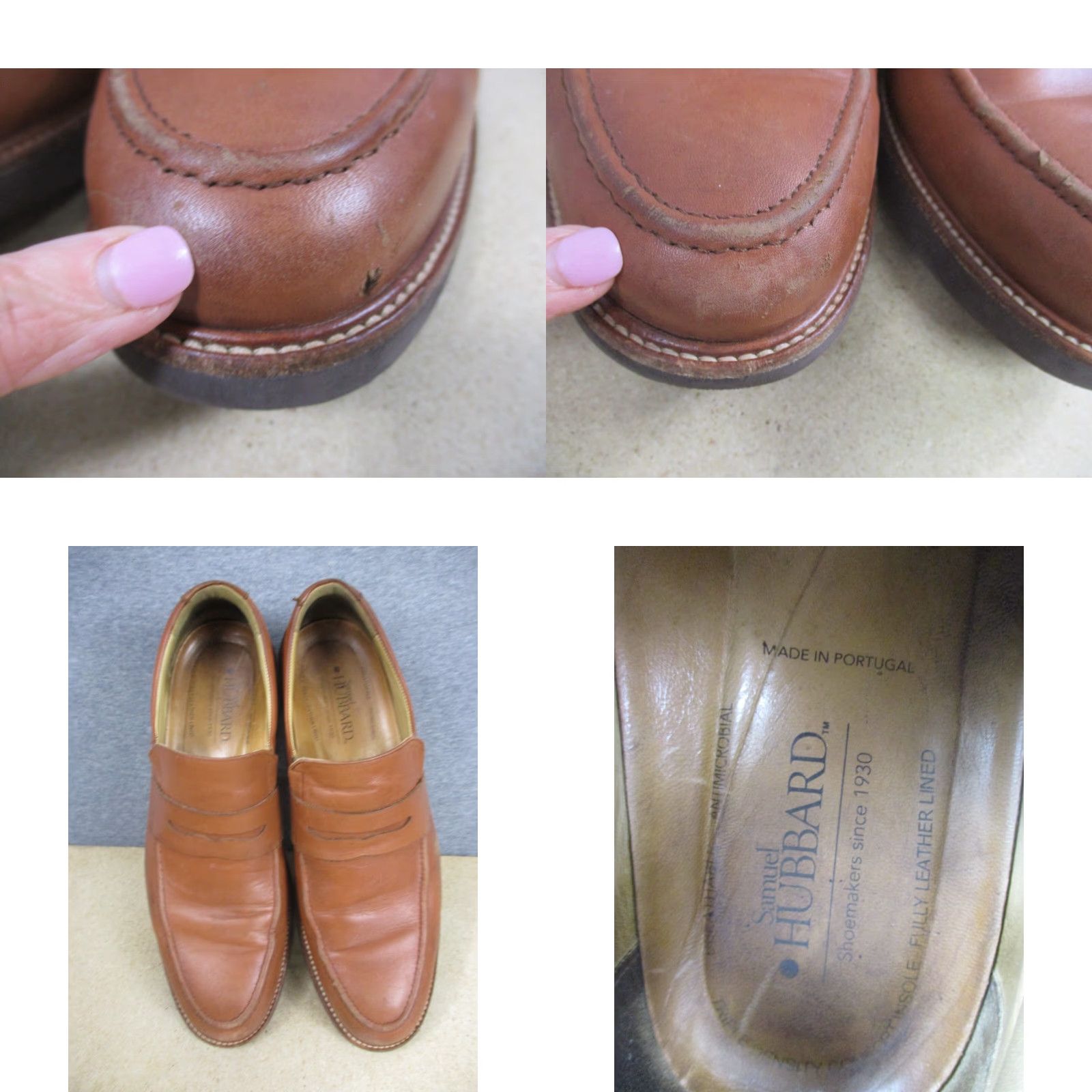 Penn VINTAGE Samuel Hubbard Men’s 11 Tailored Traveler Penny Loafer Brown Leather 1517 Size US 11 / EU 44 - 9 Thumbnail