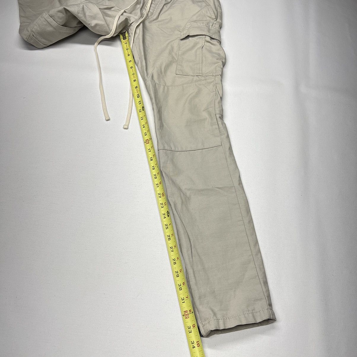 Essentials × FOG FOG Essentials Cargo Pants Beige Ankle Zip Drawstring Size US 32 / EU 48 - 18 Thumbnail