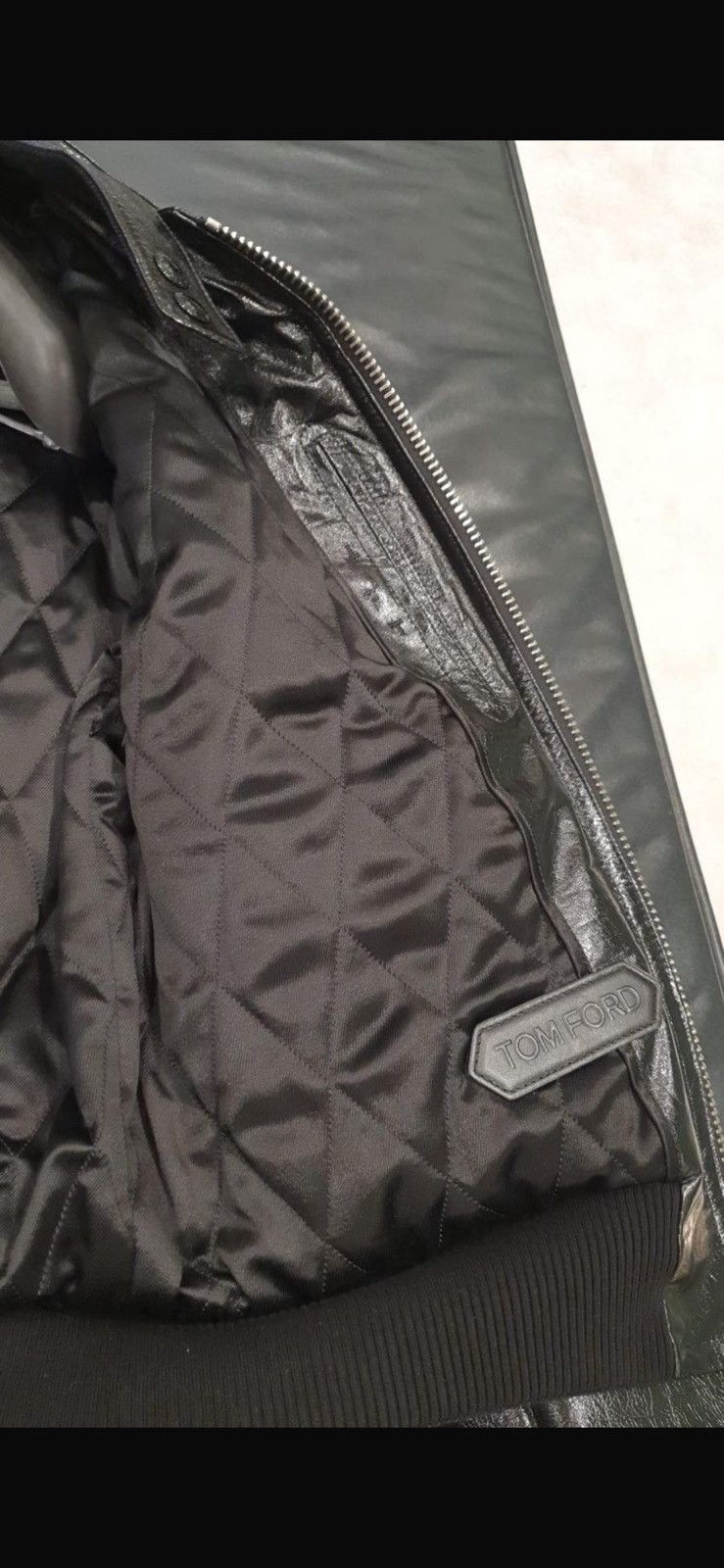 Tom Ford LEATHER BLOUSON JACKET Size US M / EU 48-50 / 2 - 8 Thumbnail