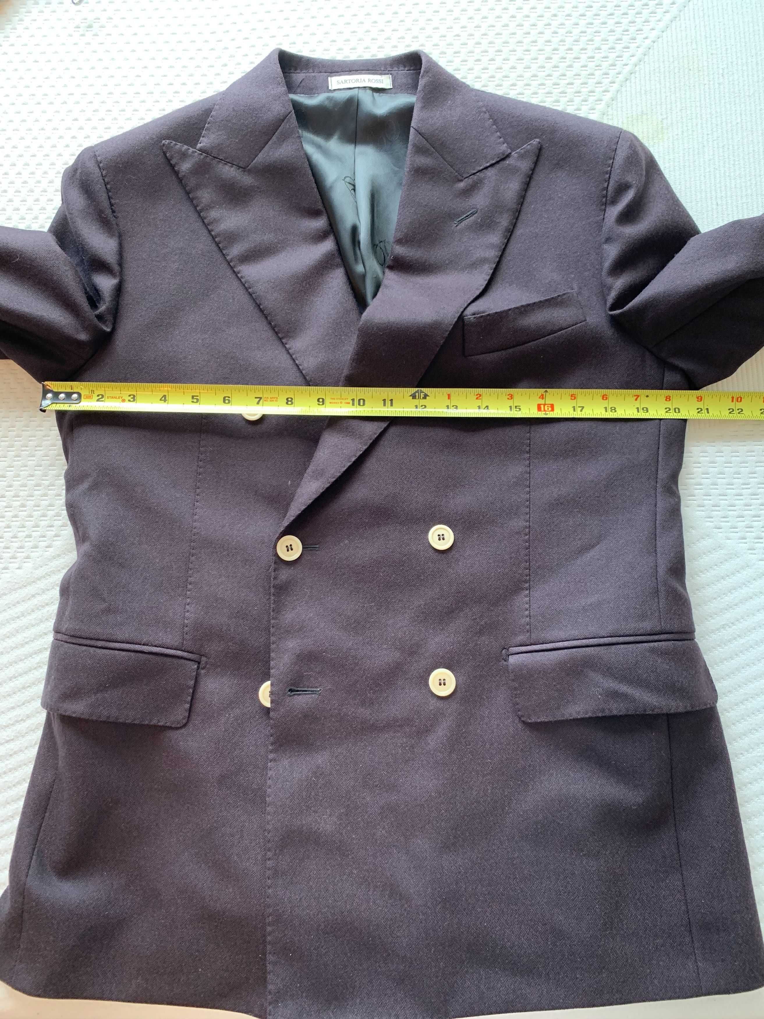Sartoria Rossi Sartoria Rossi Blazer Zegna Cloth Double Breasted Italy Size 38R - 7 Thumbnail