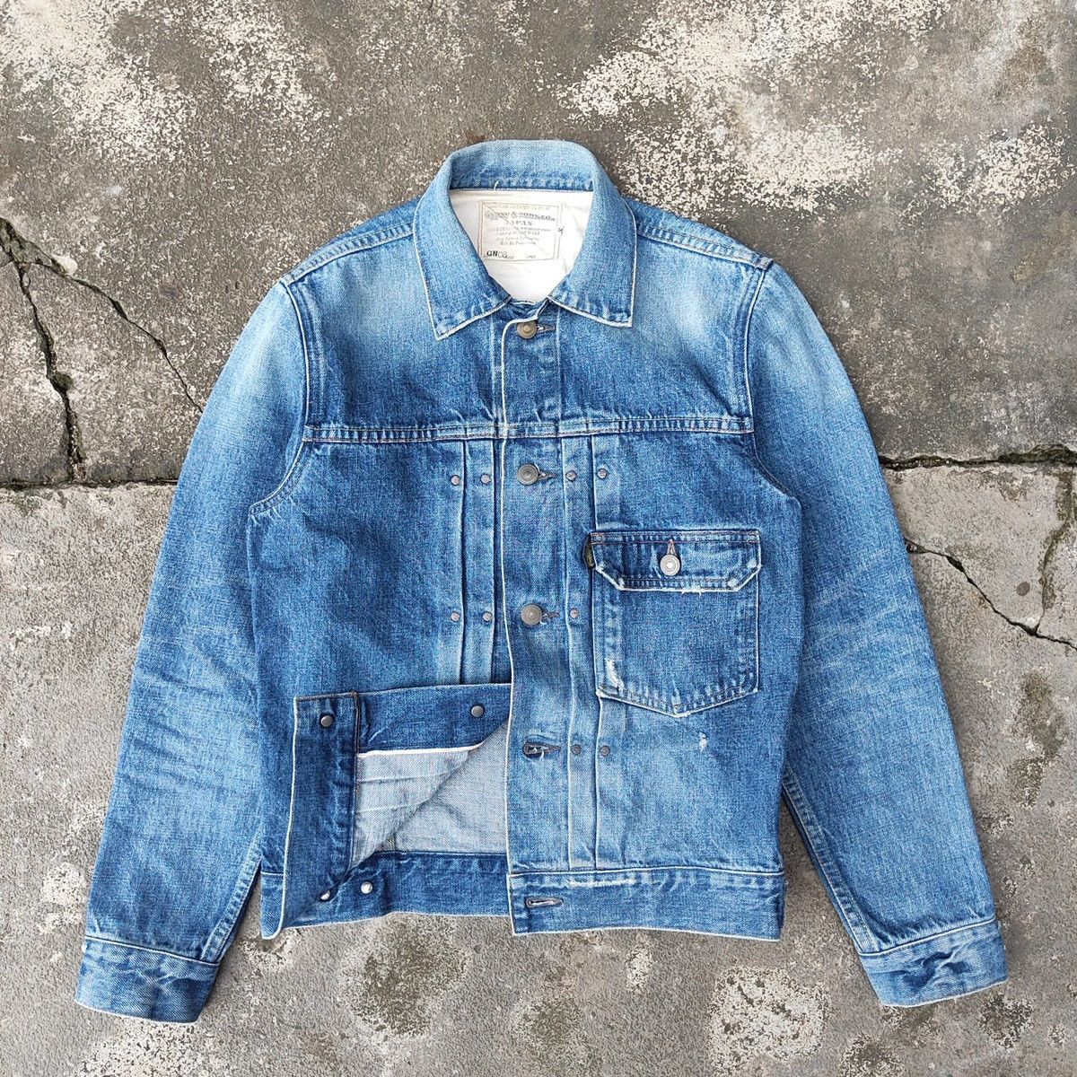 image of Gypsy Selvedge Type 1 Jacket in Blue, Men's (Size Medium)