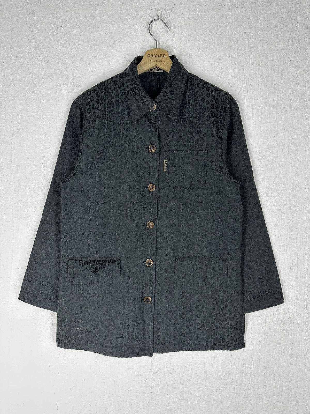 Fendi Vintage Fendi Leopard Jacket Size US M / EU 48-50 / 2 - 2 Thumbnail