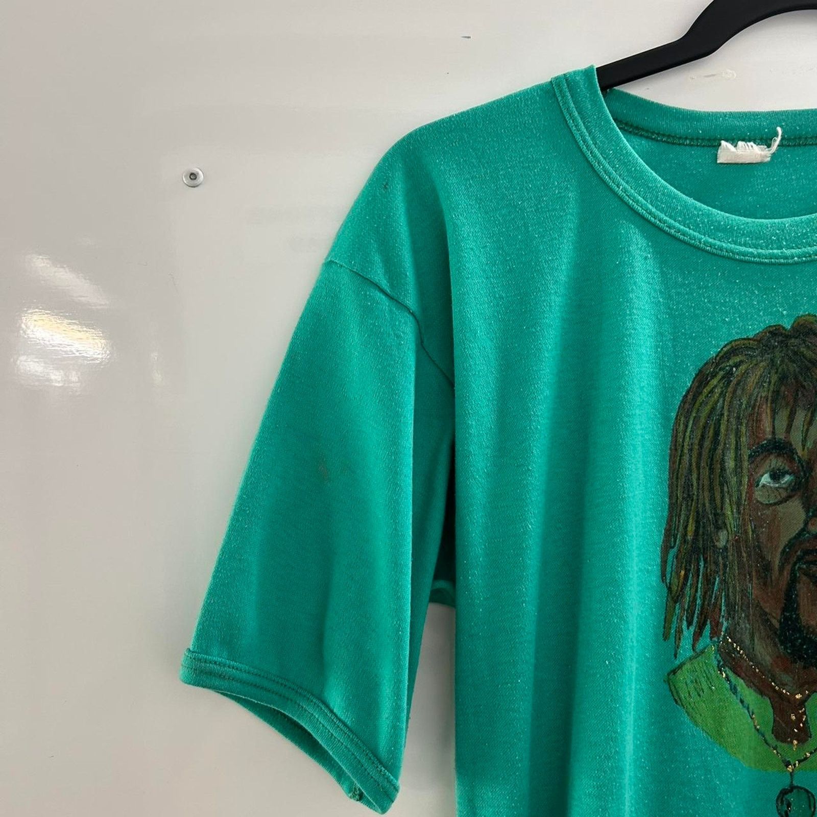 Other Green vintage 80s/90s weed t-shirt Size US L / EU 52-54 / 3 - 3 Thumbnail
