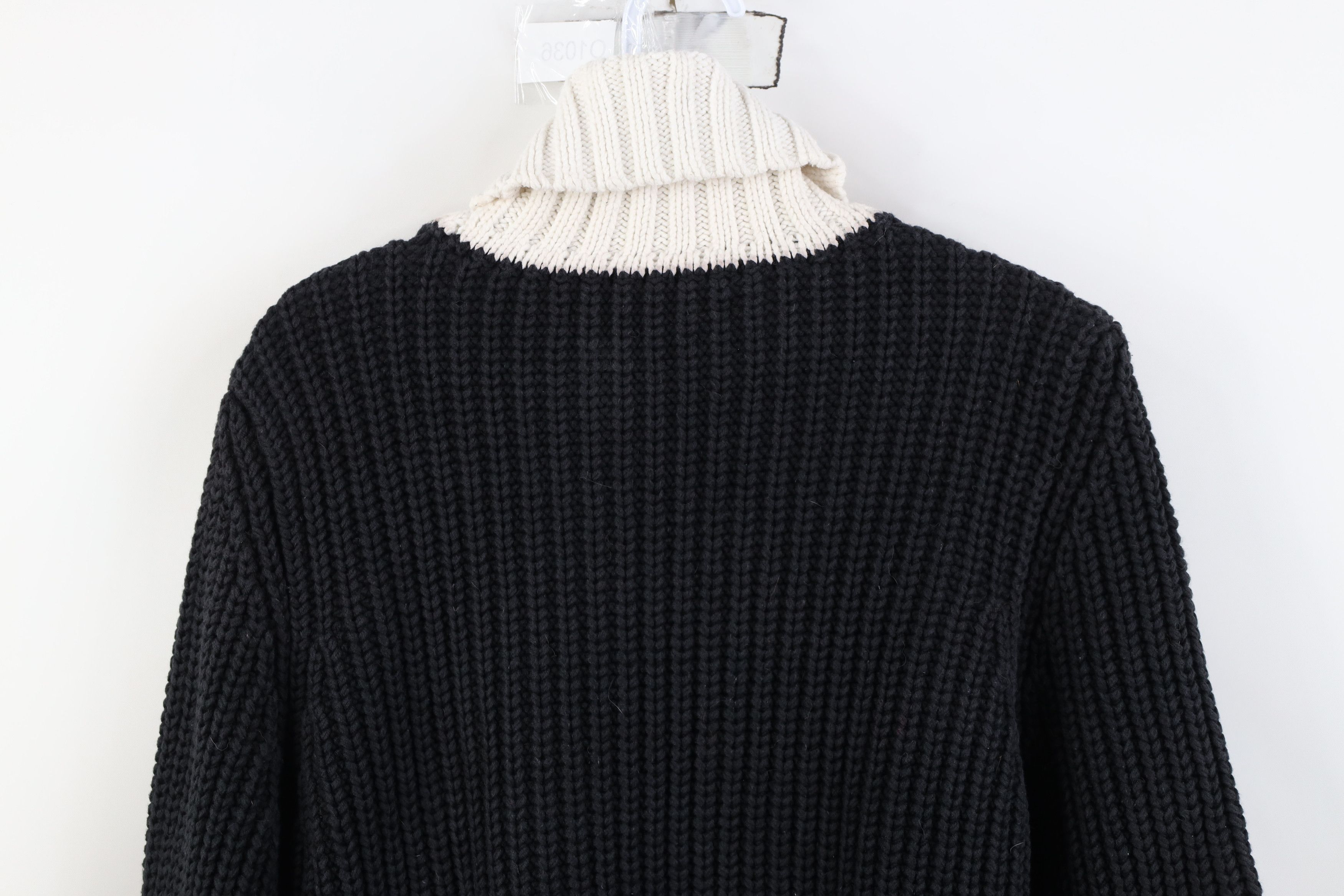 Tommy Hilfiger Vintage 90s Tommy Hilfiger Ribbed Knit Turtleneck Sweater Size L / US 10 / IT 46 - 11 Thumbnail