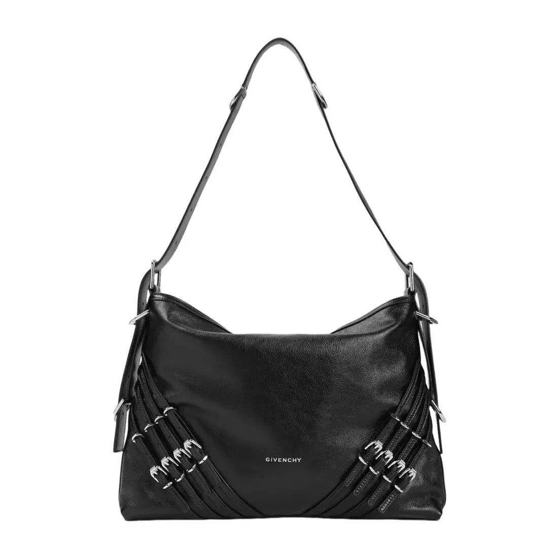 GIVENCHY Voyou Black Leather Shoulder Bag New And Authentic