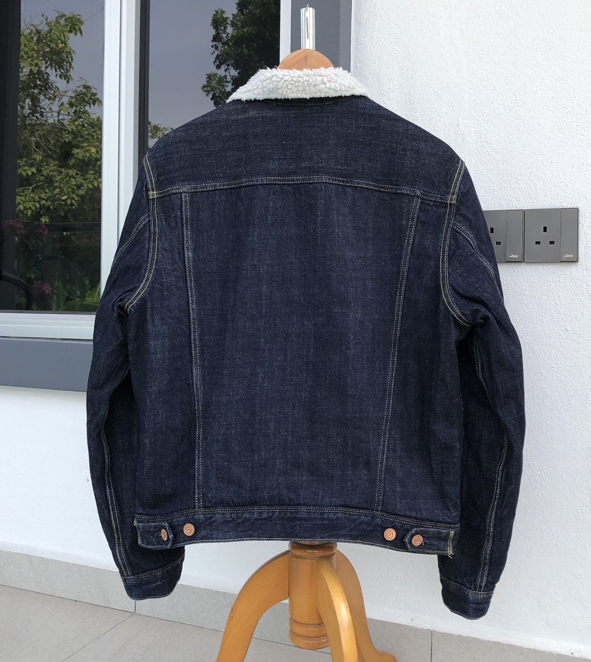 Japanese Brand H&M Sherpa Trucker Denim Jacket Size US M / EU 48-50 / 2 - 3 Thumbnail