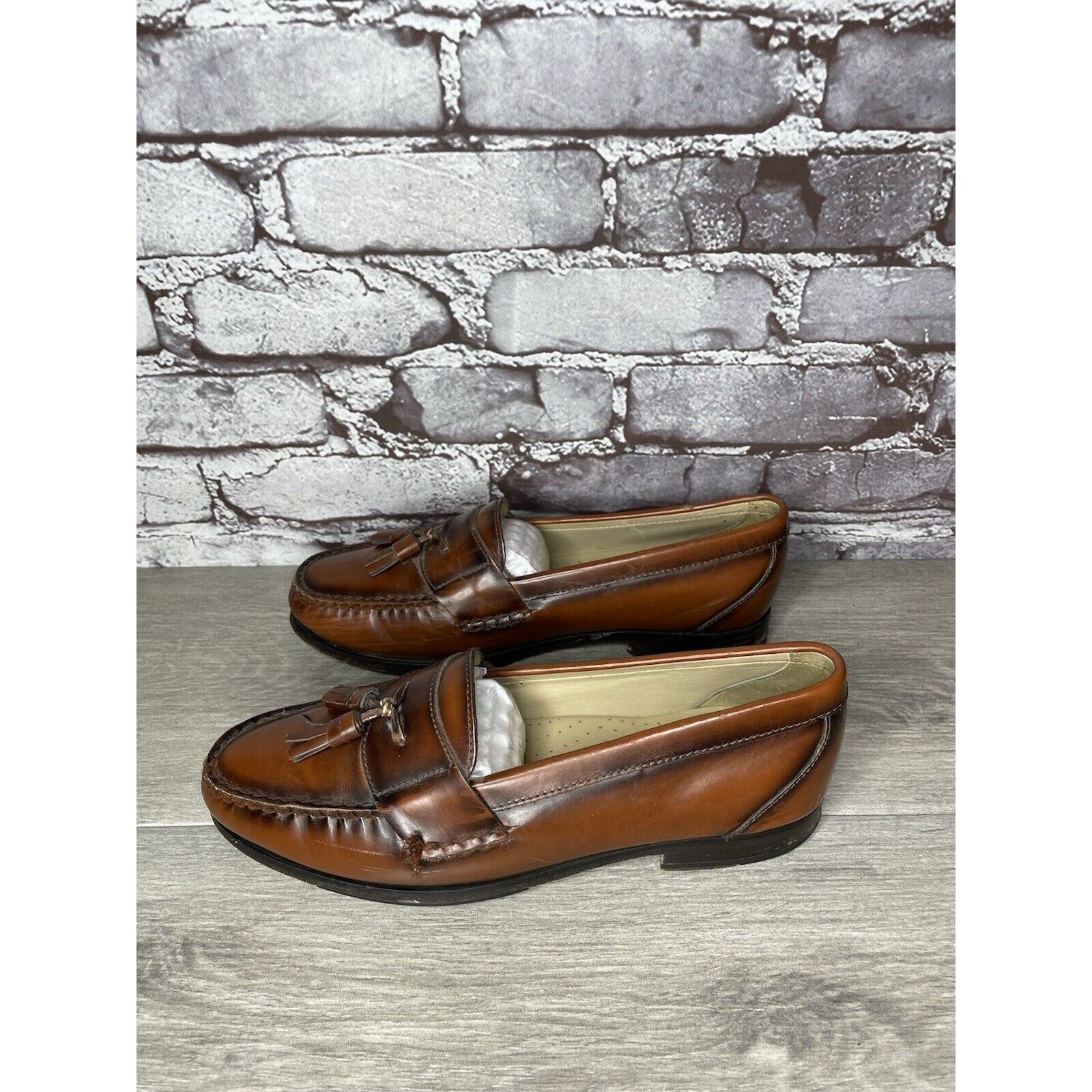 G.H. Bass & Co. G.H. Bass & Co. Brown Leather Slip On Penny Loafers Dress Sh Size US 7.5 / EU 40-41 - 12 Thumbnail
