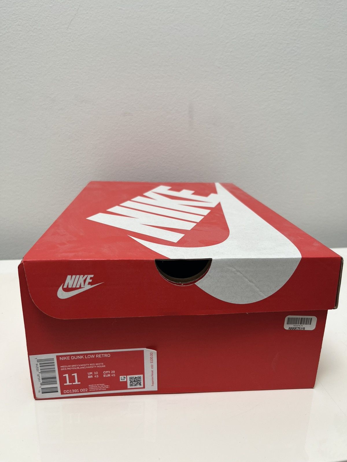 Nike Nike Dunk Low ‘UNLV’ Size US 11 / EU 44 - 9 Thumbnail