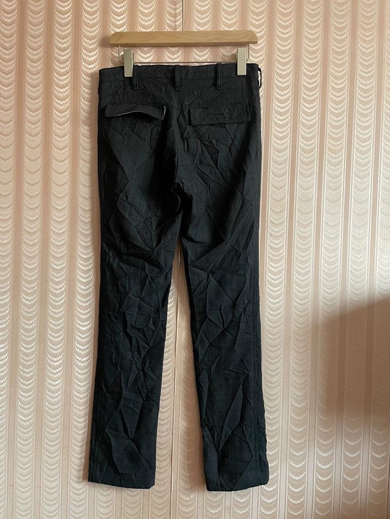 Y's Y's size 1 Dark grey pleated striped trousers Size US 28 / EU 44 - 2 Thumbnail