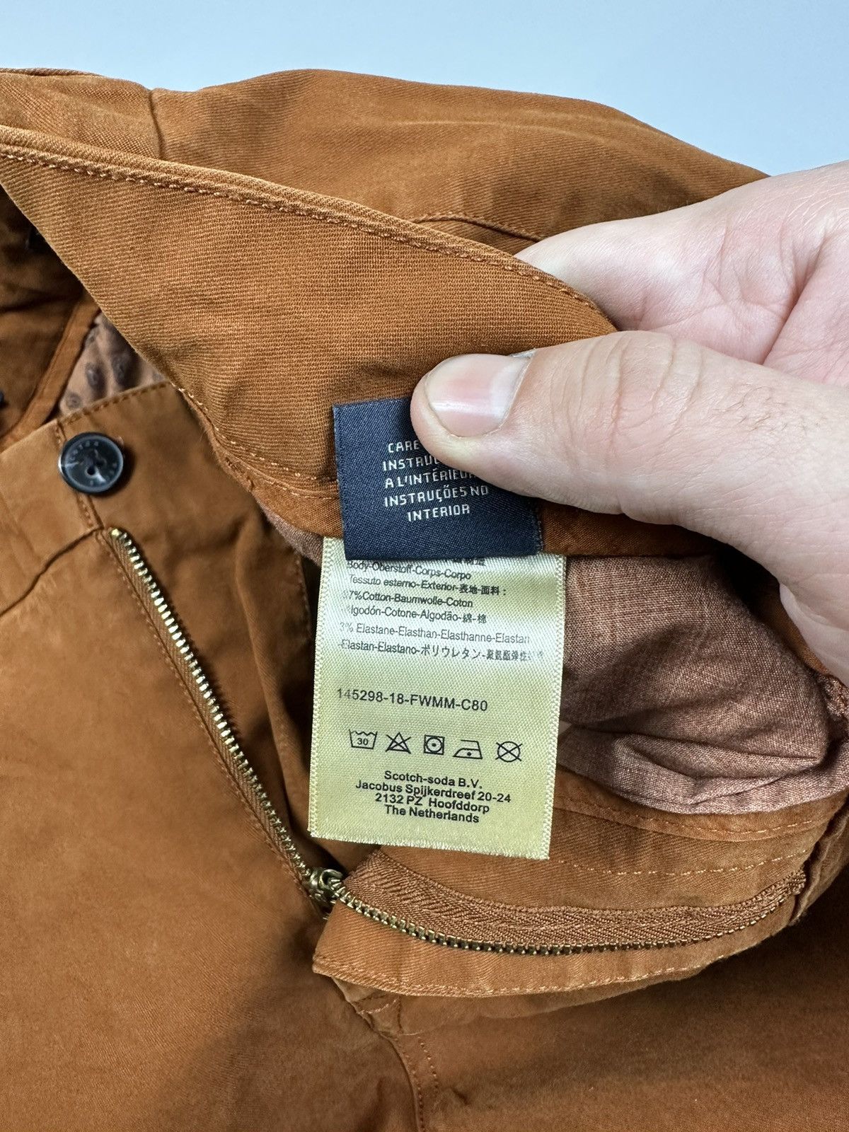 Scotch & Soda Scotch&Soda Deep Light Brown Tapered Trousers XL Size US 36 / EU 52 - 6 Thumbnail