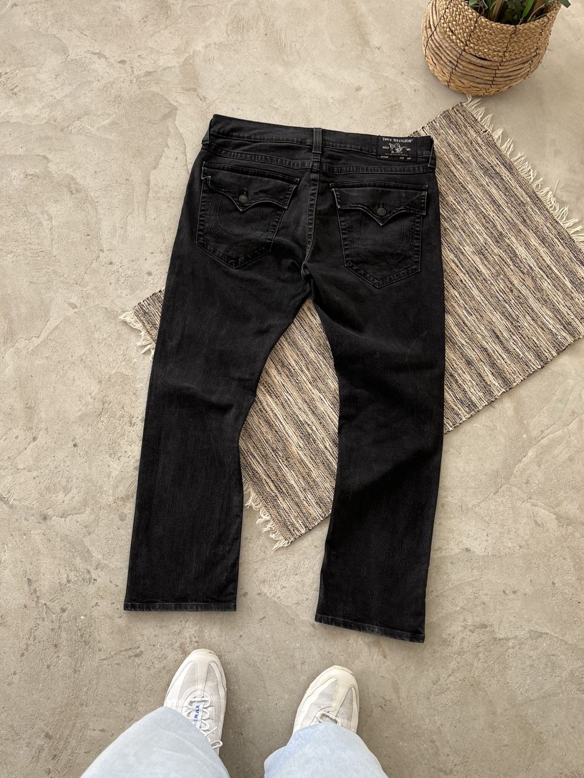 True Religion Vintage True Religion Ricky Black Jeans Relaxed Straight fit Size US 40 / EU 56 - 1 Thumbnail