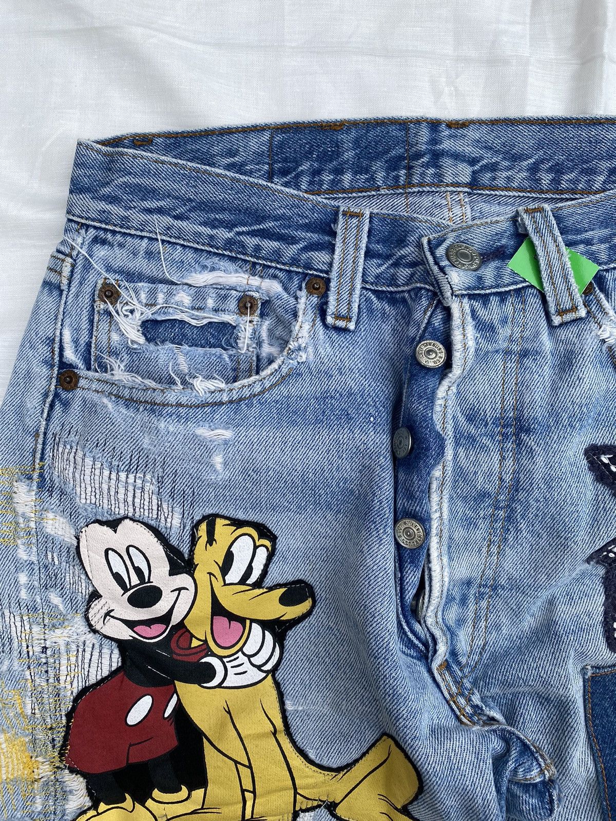 Japanese Brand × Levi's Vintage Clothing Levi's Patchwork Rare 28" Size US 28 / EU 44 - 5 Thumbnail
