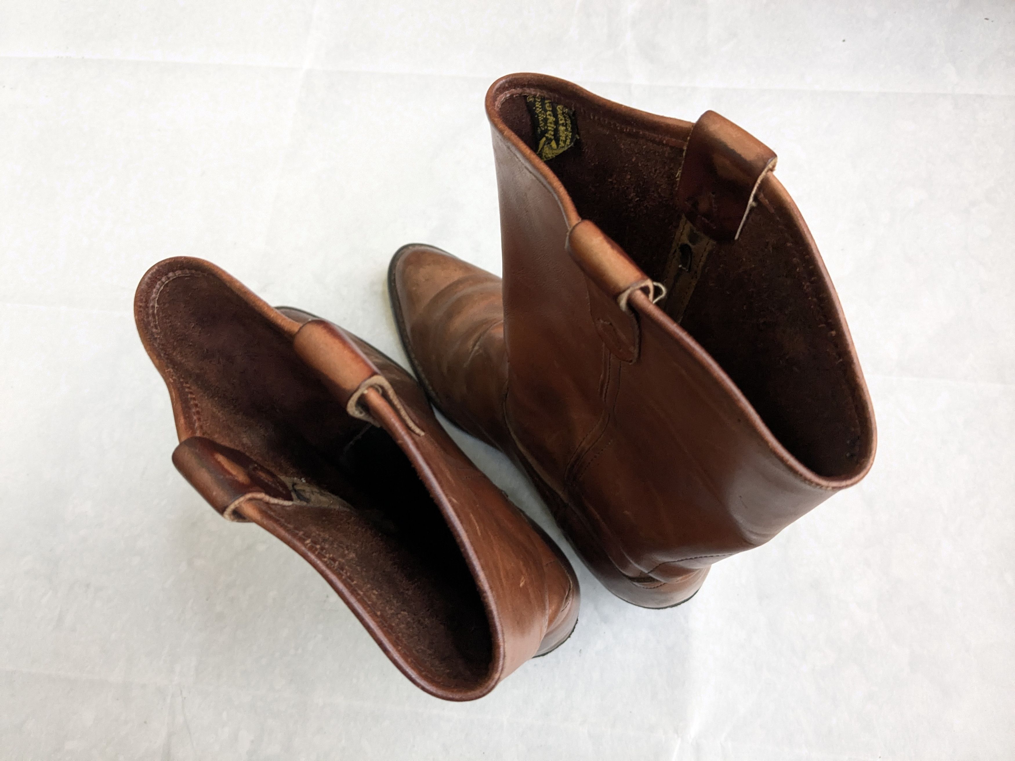 Chippewa Chippewa Cowboy Boots Brown Leather 9 EE Wide USA Size US 9 / EU 42 - 12 Thumbnail