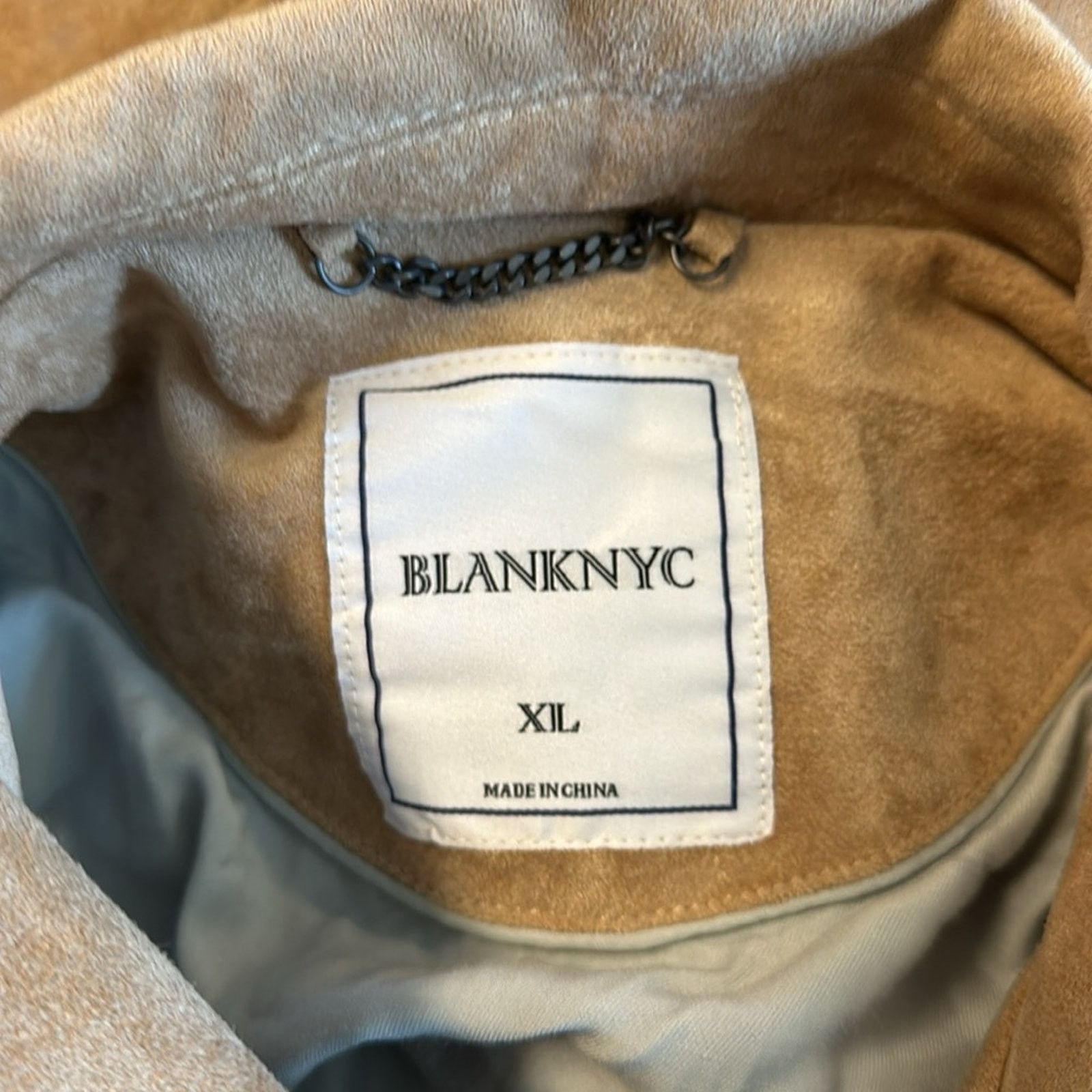 BLANKNYC Men’s suede like jacket BLANKNYC beige XL Size US XL / EU 56 / 4 - 4 Thumbnail