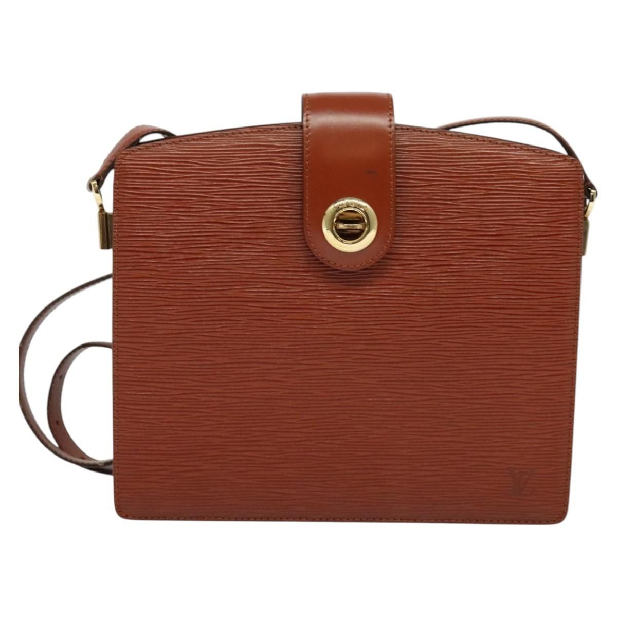 Louis Vuitton LOUIS VUITTON Epi Capuchin Shoulder Bag Brown M52343 Size ONE SIZE - 13 Thumbnail