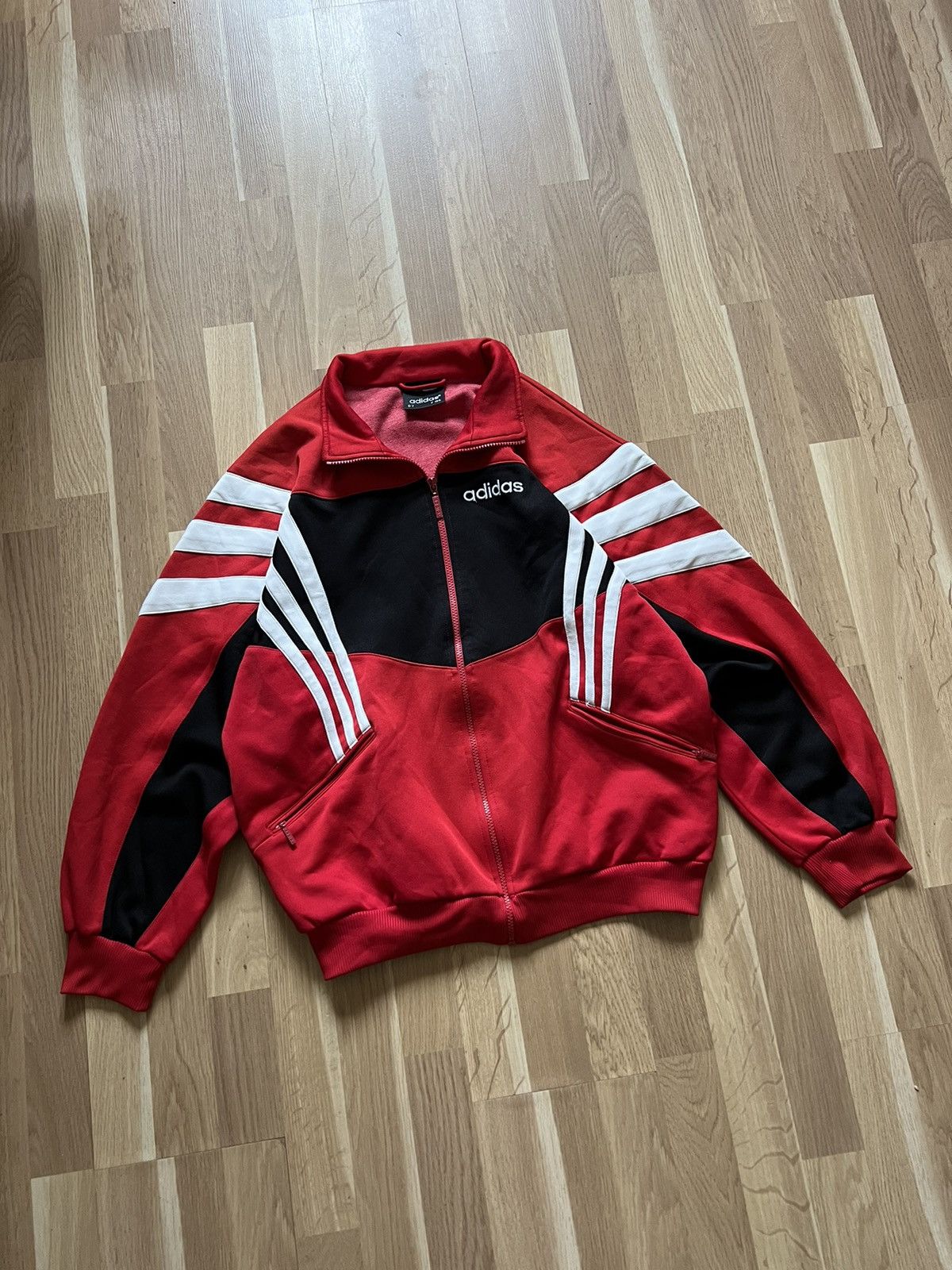 Adidas × Vintage Adidas vintage archive punk track jacket 90s red