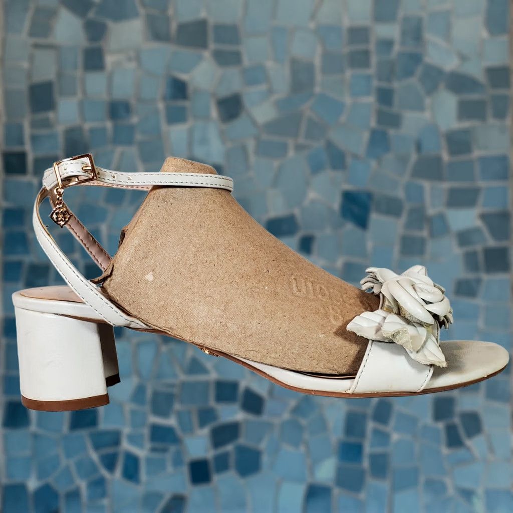 Nanette Lepore Nanette Lepore Donna Dress Sandals Leather Heeled Ivory Women's Size US 6.5 M Size M / US 6-8 / IT 42-44 - 1 Thumbnail
