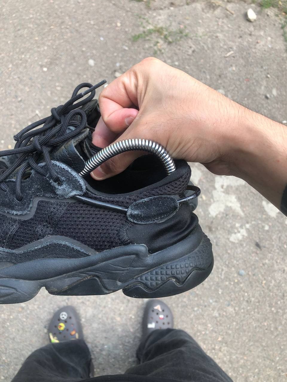 Adidas VERY RARE ADIDAS ORIGINAL OZWEEGO FULL BLACK SNEAKERS Y2K Size US 4 / IT 34 - 9 Thumbnail