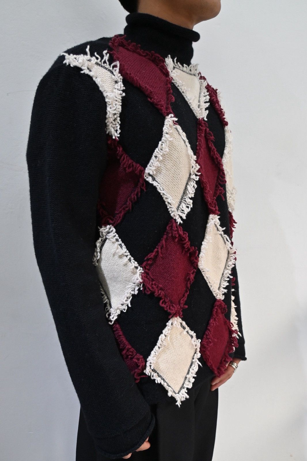 Jean Paul Gaultier Jean Paul Gaultier AW1994 quilted pattern knitwear Size US M / EU 48-50 / 2 - 2 Thumbnail
