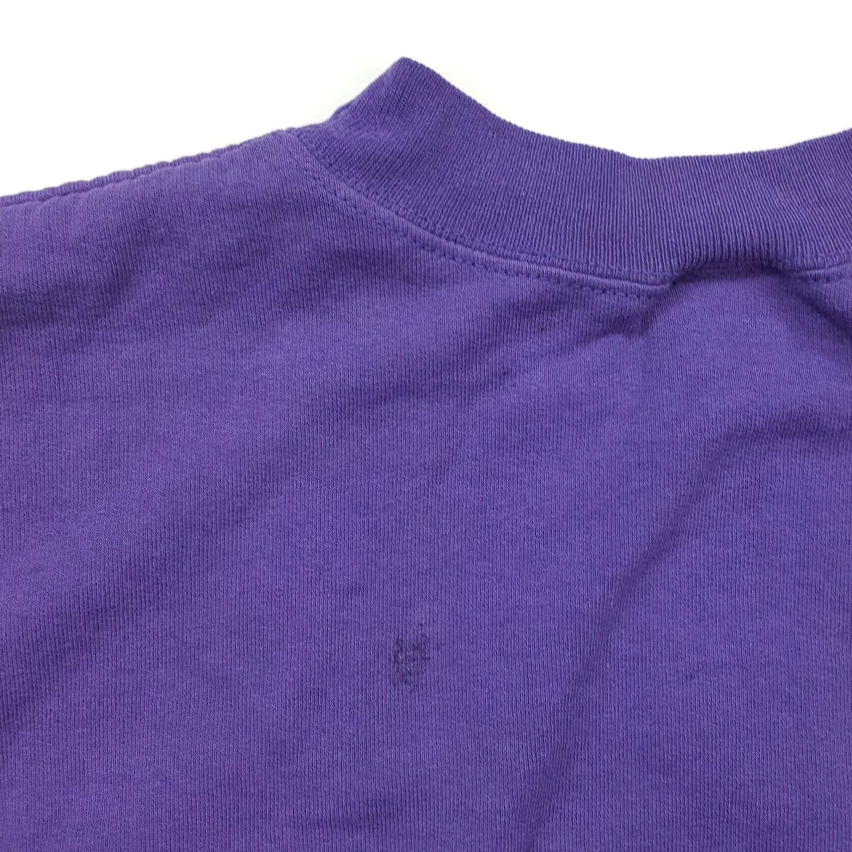 Hanes VINTAGE Stoughton Vikings Size L Purple NCAA School Crewneck Sweatshirt Size US L / EU 52-54 / 3 - 7 Thumbnail