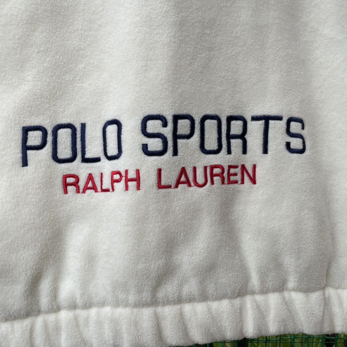 Polo Ralph Lauren 🔥Polo Sport Ralph Lauren Snap Buttons Hooded Fleece Jacket Size US M / EU 48-50 / 2 - 4 Thumbnail