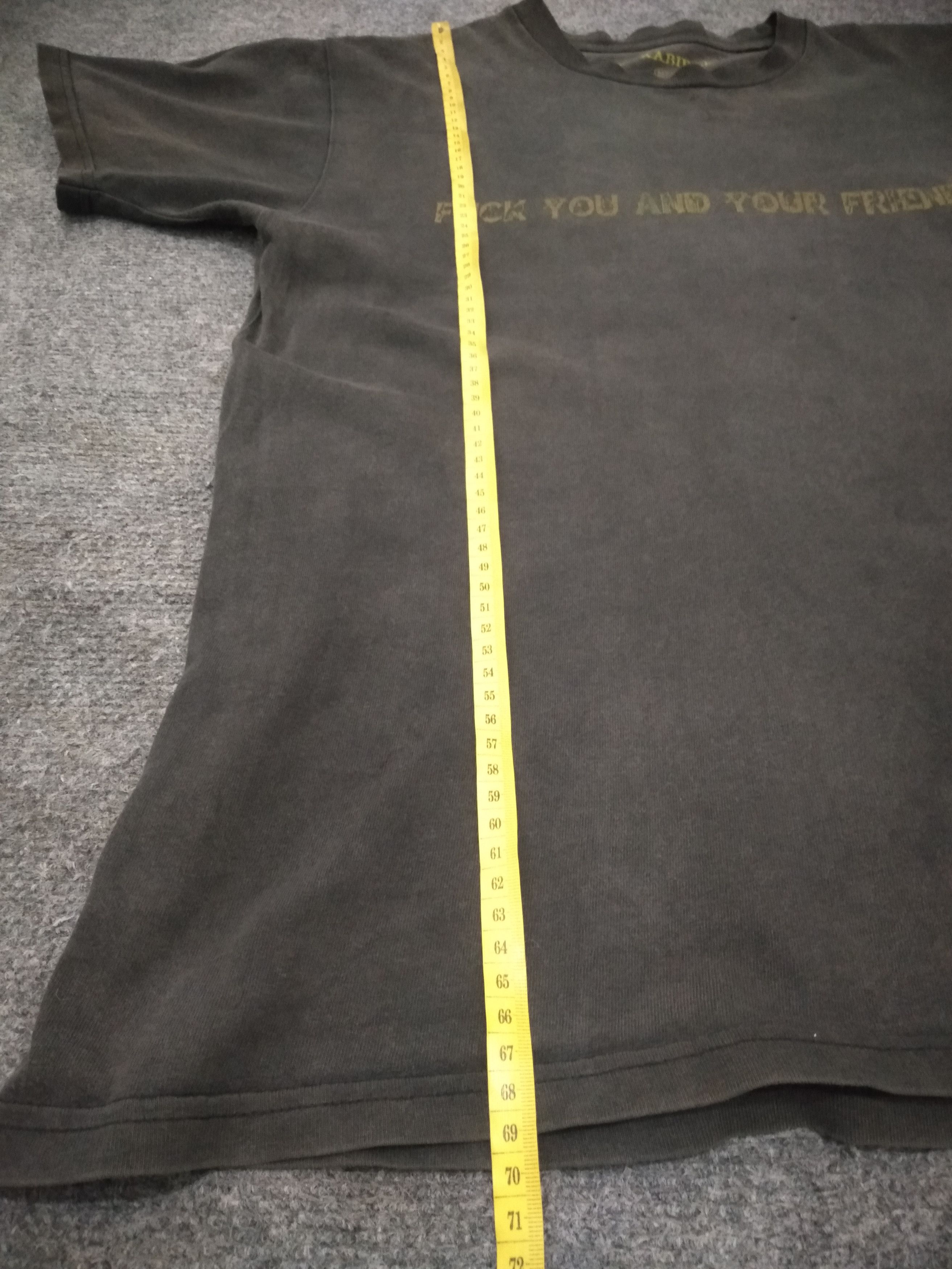 Japanese Brand Fuck You And Your Friends" Faded Black Size US M / EU 48-50 / 2 - 5 Thumbnail
