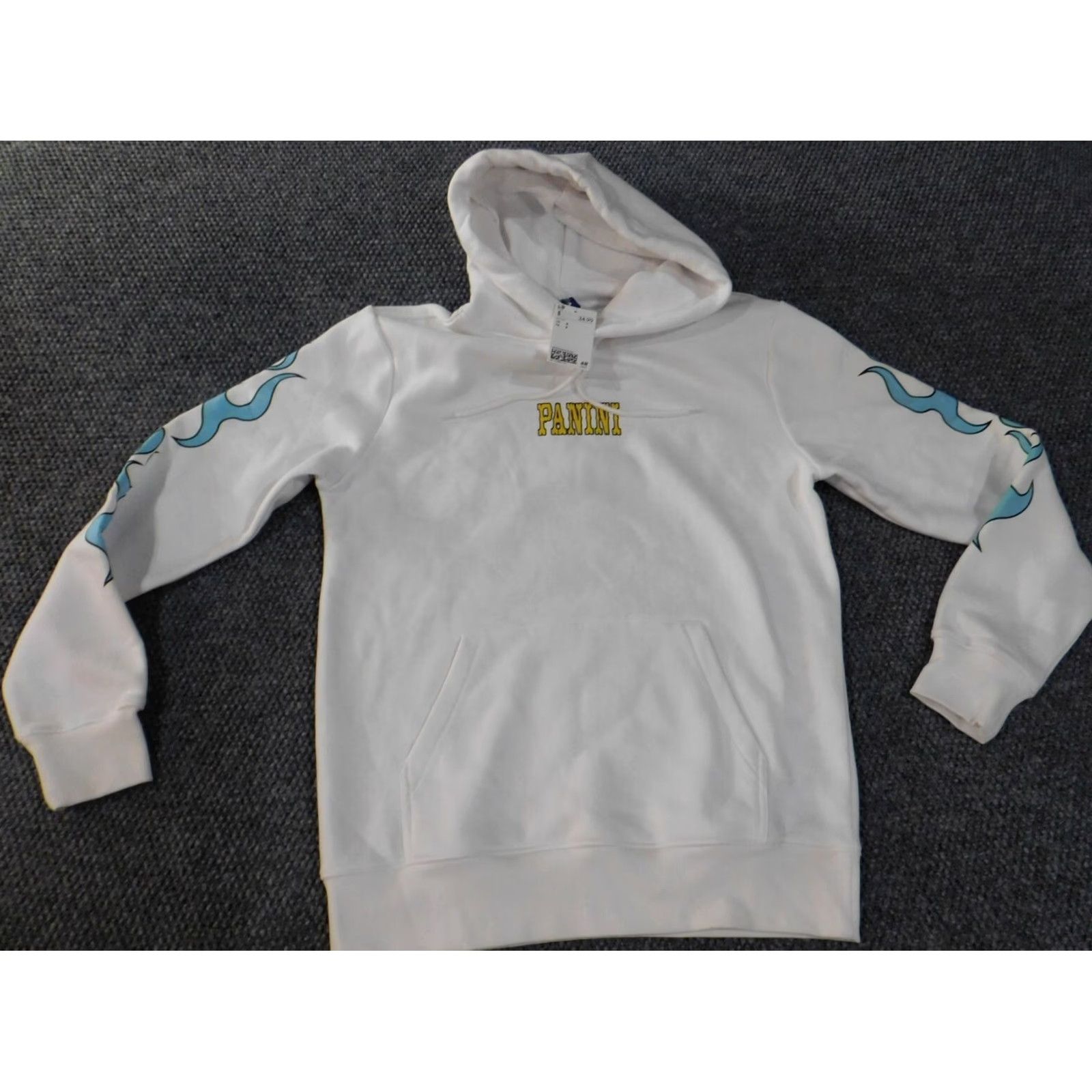 H&M H&M Hoodie Mens M White Lil Nas Pullover Graphic Music Classic 1/4 Zip Breathing Knit Mock Neck Sweatshirt Mens Size US M / EU 48-50 / 2 - 3 Thumbnail