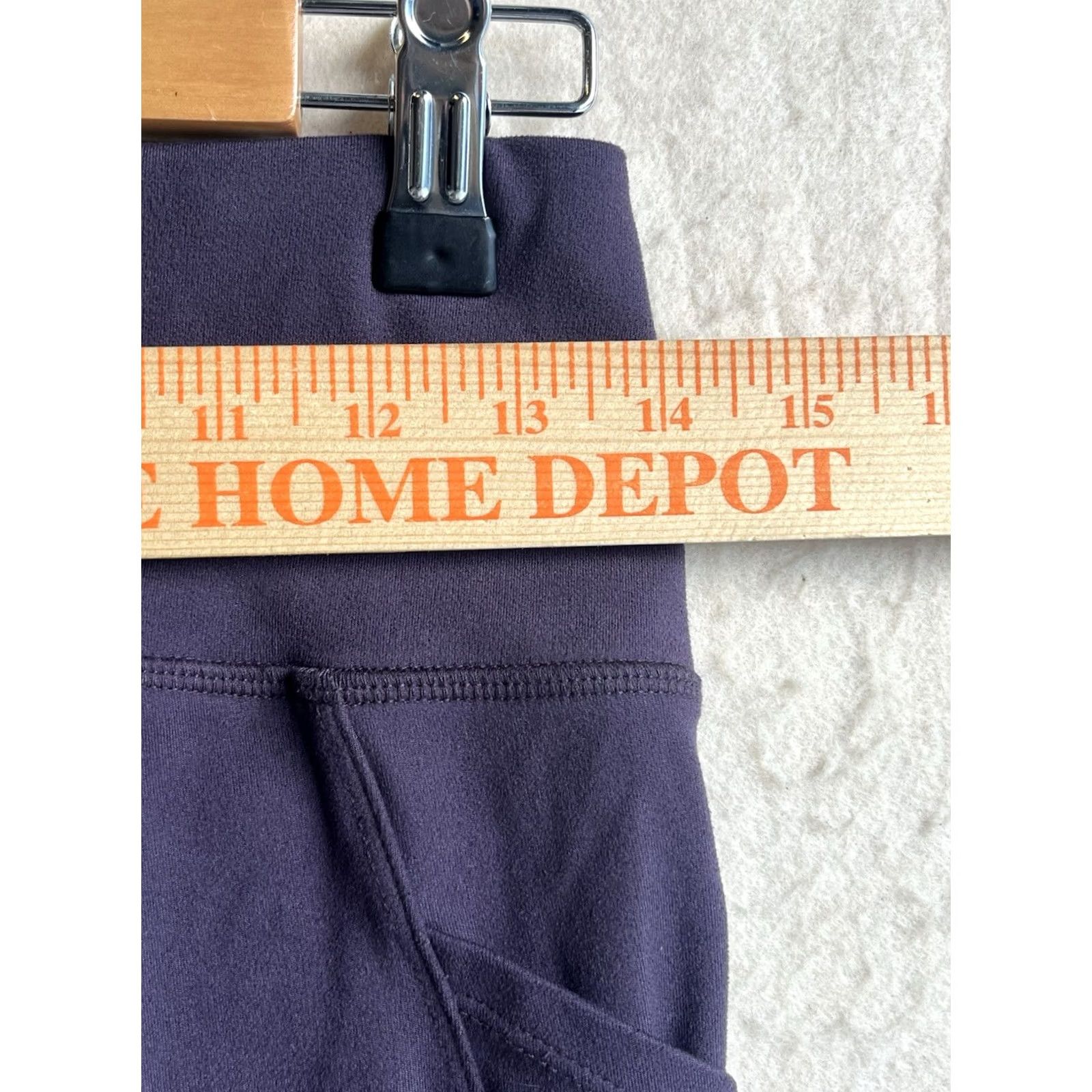 Vintage Danskin Womens Purple Leggings Size Medium Pockets Yoga Gym Workout Comfy Size 32" / US 10 / IT 46 - 3 Thumbnail