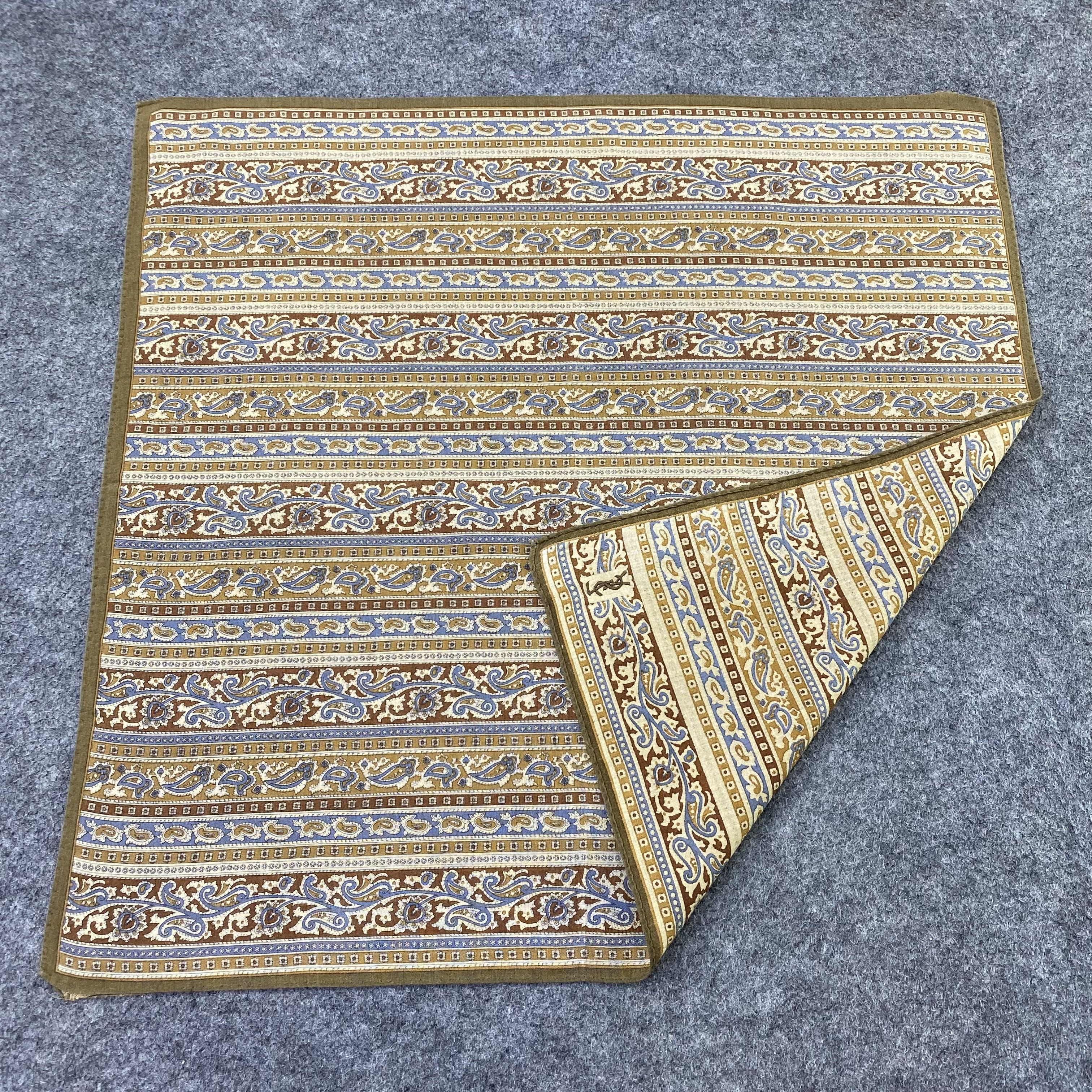 Yves Saint Laurent YSL Handkerchief Neckerchief Bandana-B1887 Size ONE SIZE - 5 Thumbnail