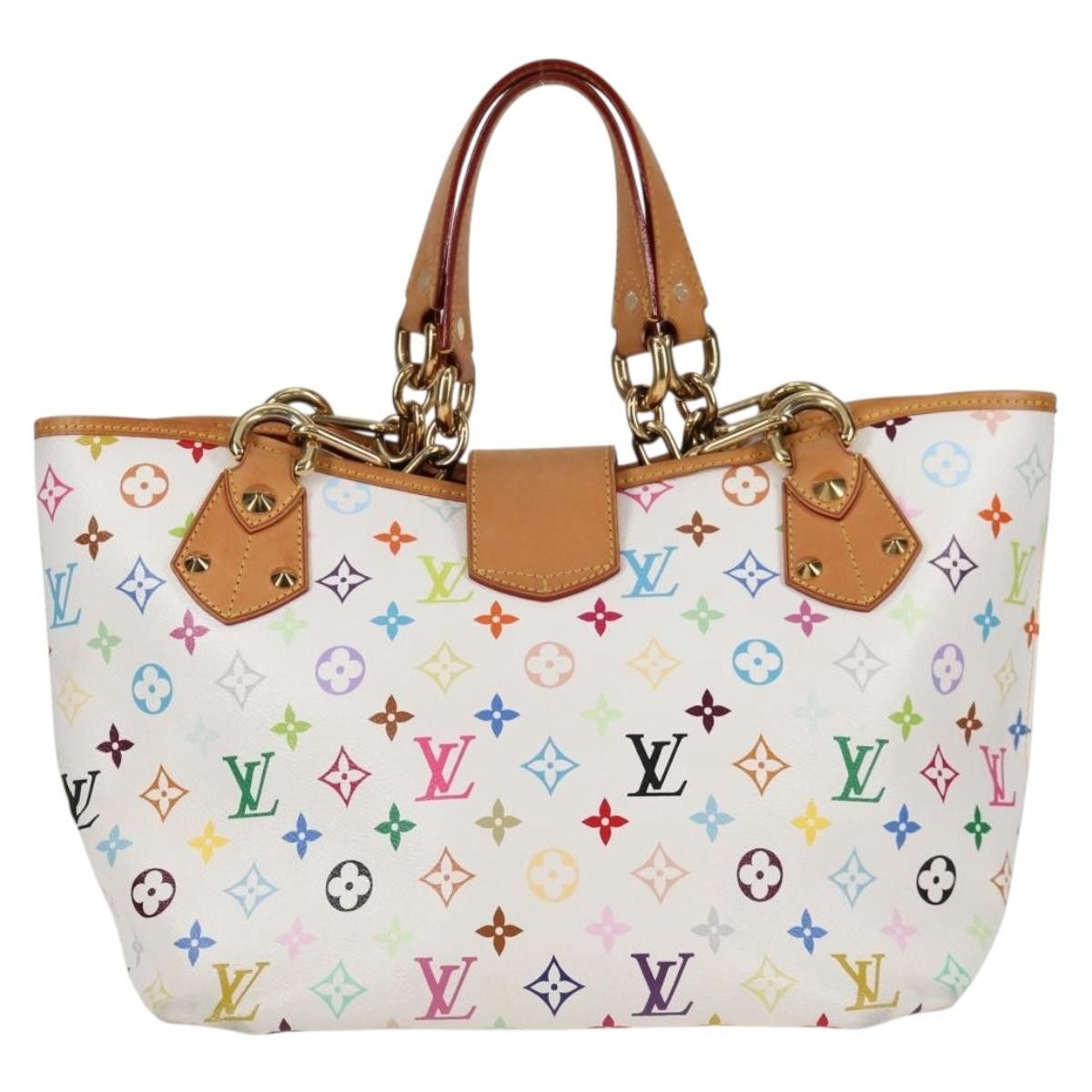Louis Vuitton LOUIS VUITTON Monogram Multicolor Annie MM Tote Bag White Size ONE SIZE - 2 Thumbnail