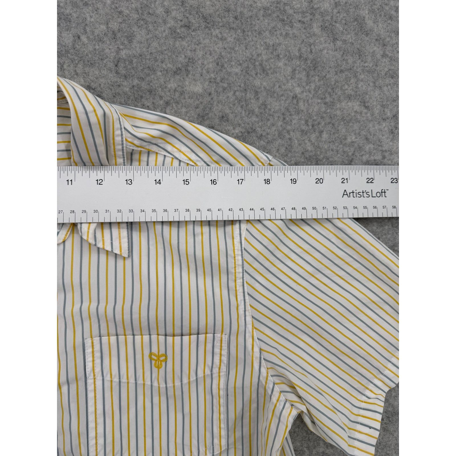 TNA Atrizia TNA Striped Cotton Short Sleeve Button Down Shirt Size S / US 4 / IT 40 - 8 Thumbnail