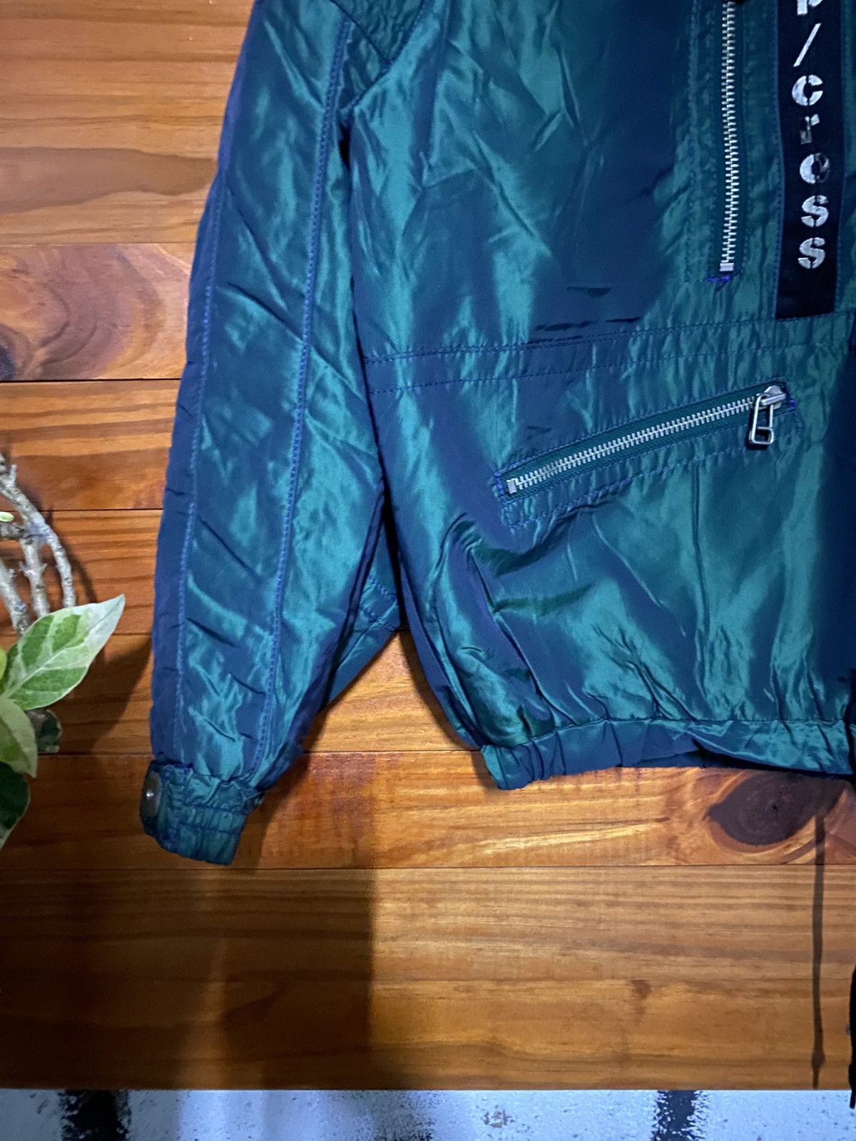 Vintage Vintage STEP/CROSS Quilted Puffer Jacket Green Japanese Size US M / EU 48-50 / 2 - 12 Thumbnail