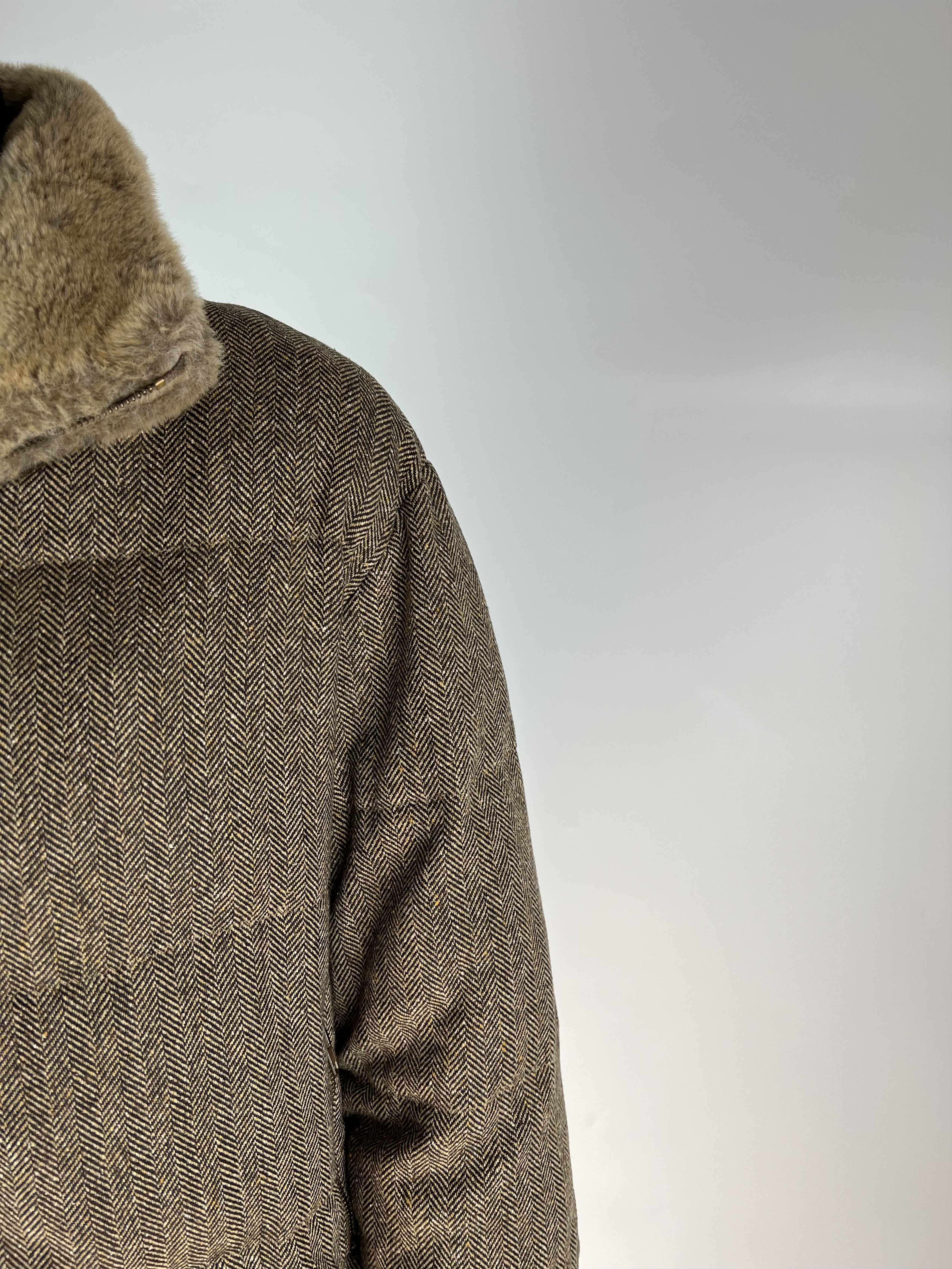 Les Copains × Vintage Rare Vintage Les Copains Jeans Women's Winter Jacket IT42 Size M / US 6-8 / IT 42-44 - 4 Thumbnail