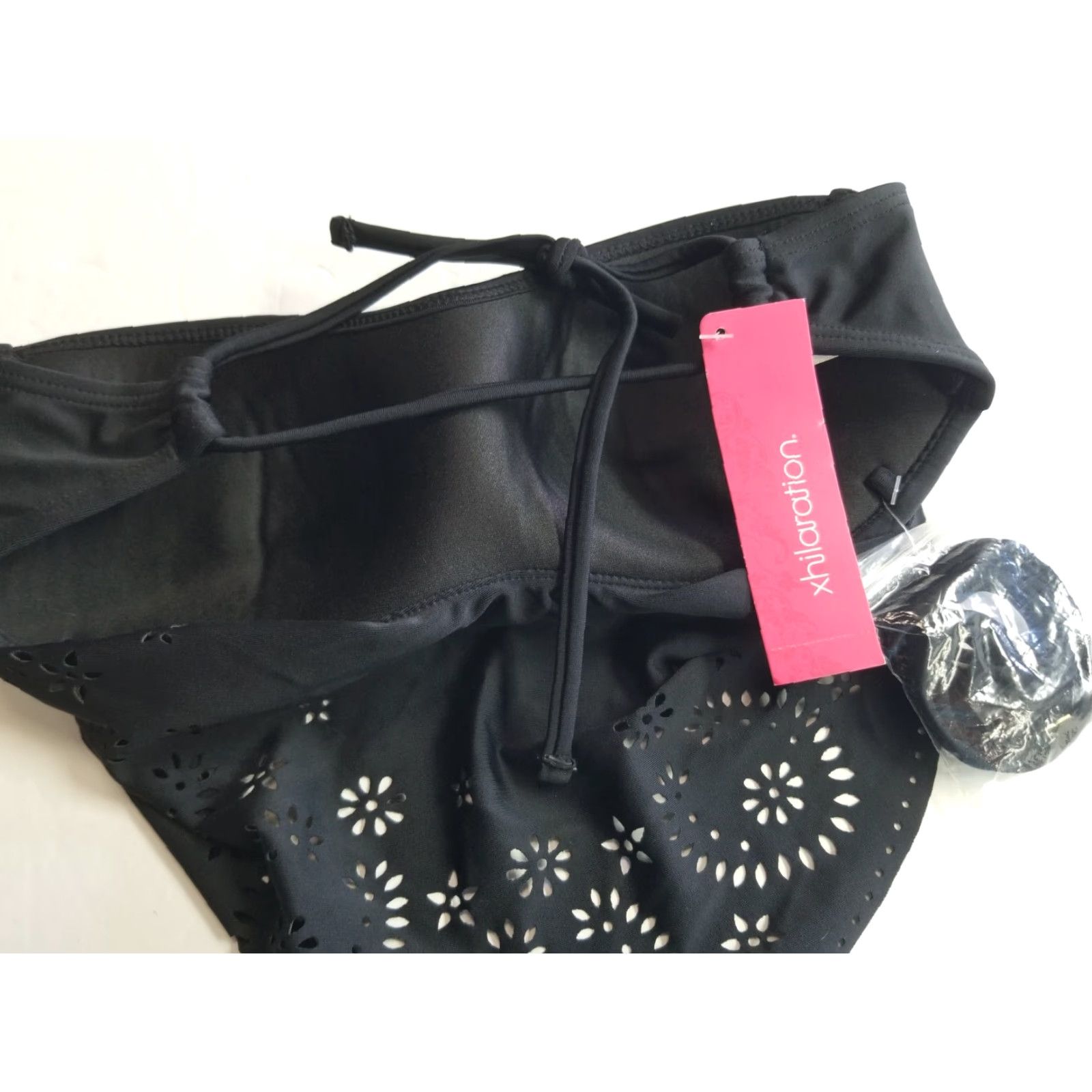 Vintage Xhilaration Bralette Womens XS Black Lace NWT Racerback Bralet Strap Breathable Underwear One Size Bra Shirt Size ONE SIZE - 2 Thumbnail
