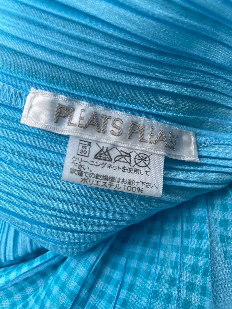 Issey Miyake Issey Miyake Sky blue short-sleeved dress Size L / US 10 / IT 46 - 7 Thumbnail