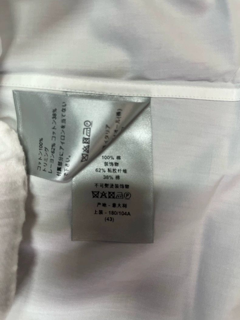 Dior Dior Size43 Webbing shirt white shirt Size US S / EU 44-46 / 1 - 6 Thumbnail