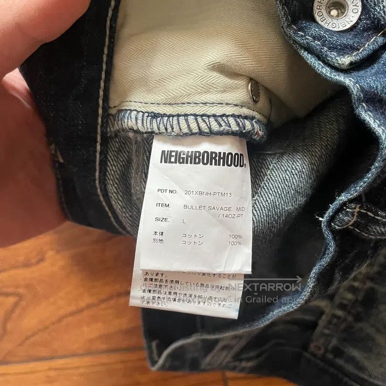 Neighborhood Neighborhood size L 20ss Bullet Savage King Denim Jeans Size US 27 - 6 Thumbnail