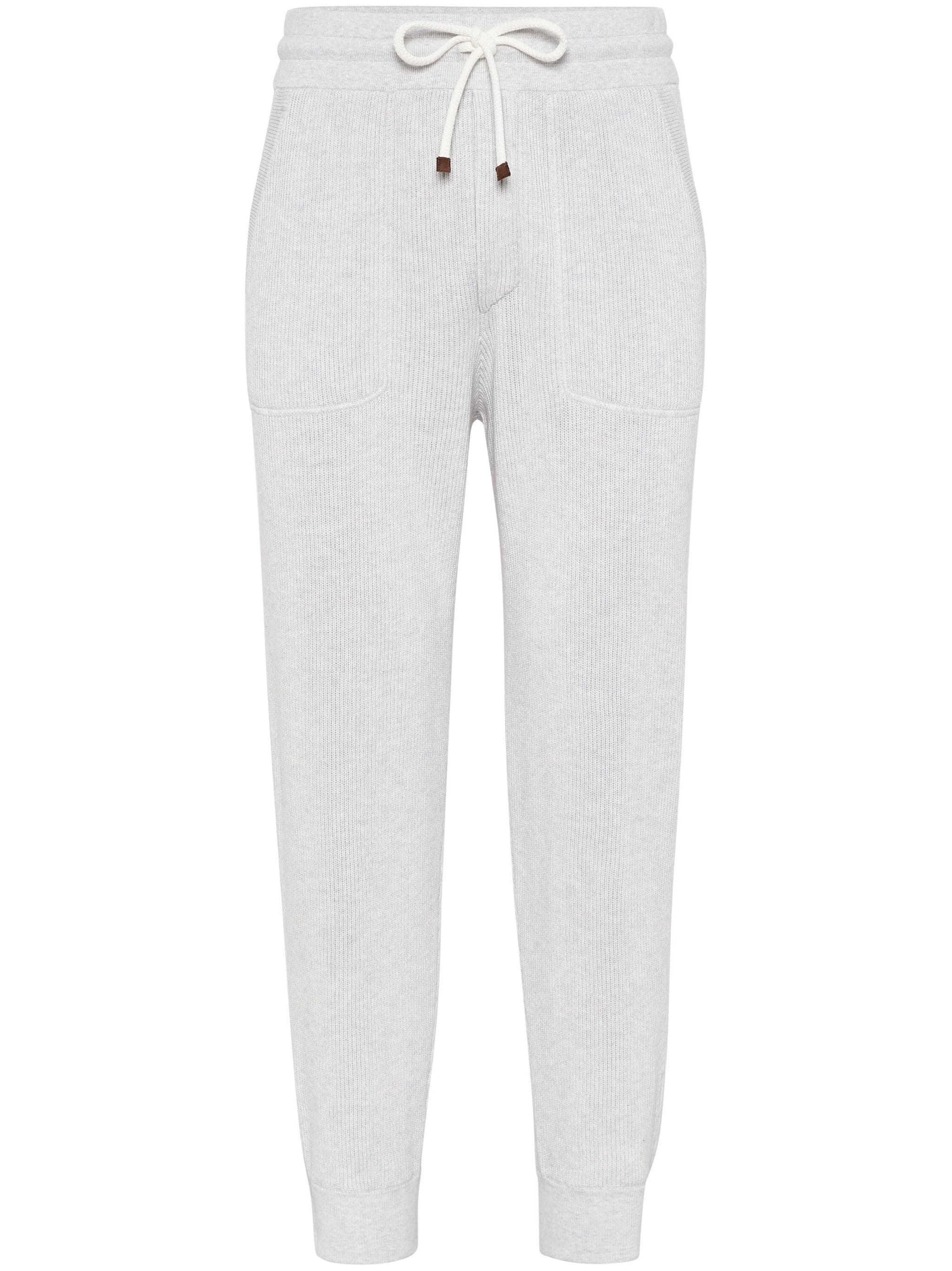 image of Brunello Cucinelli O1W1Db10524 Pants In Grey, Men's (Size 32)