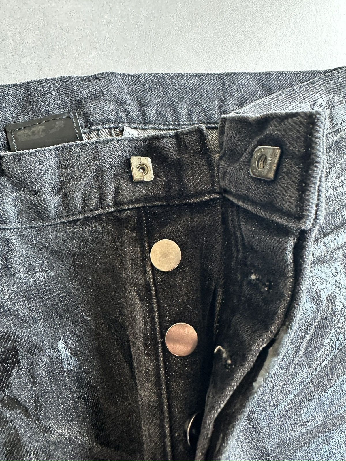 Dior × Hedi Slimane Dior Homme AW07 "navigate" luster waxed denim Size US 32 / EU 48 - 10 Thumbnail
