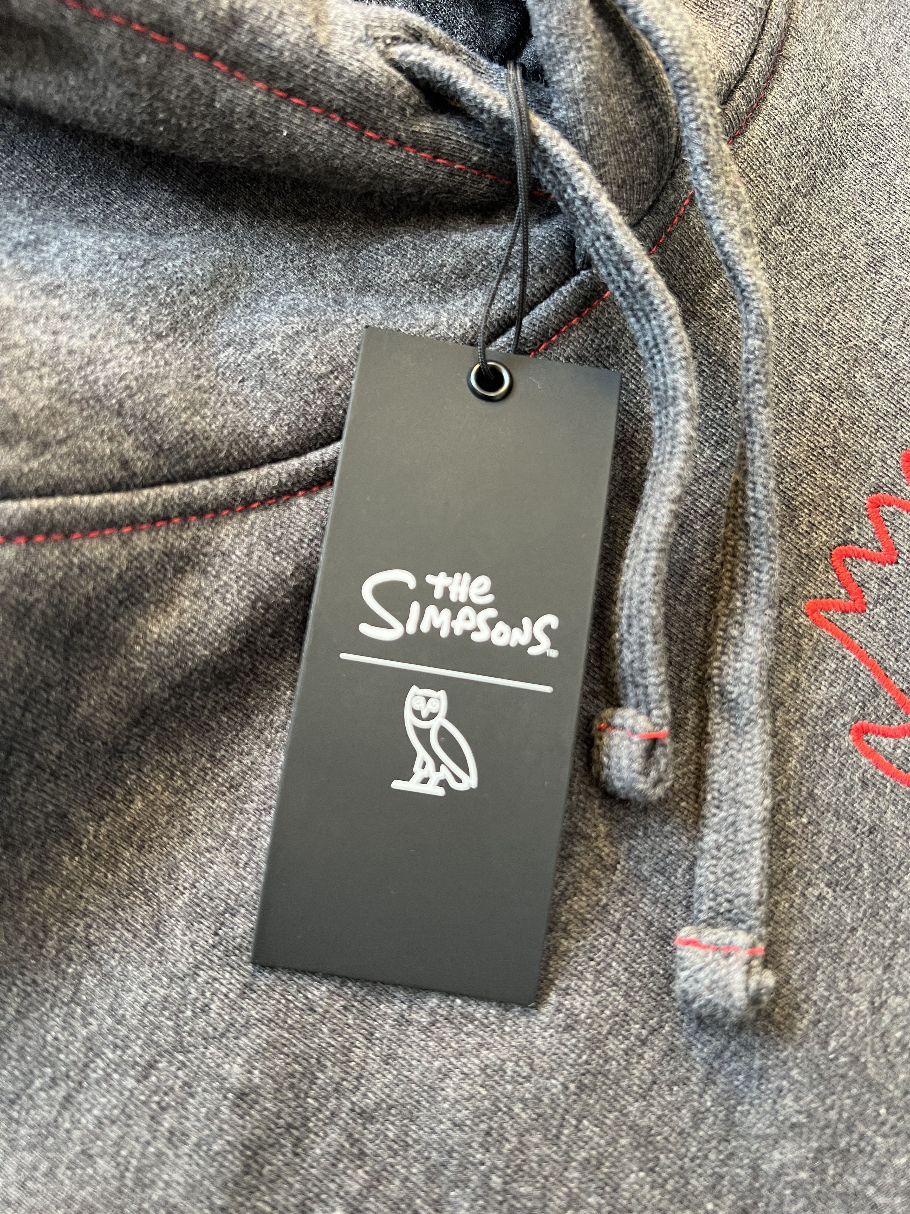 Drake OVO x The Simpsons Knit Hoodie Charcoal Grey Size US L / EU 52-54 / 3 - 3 Thumbnail
