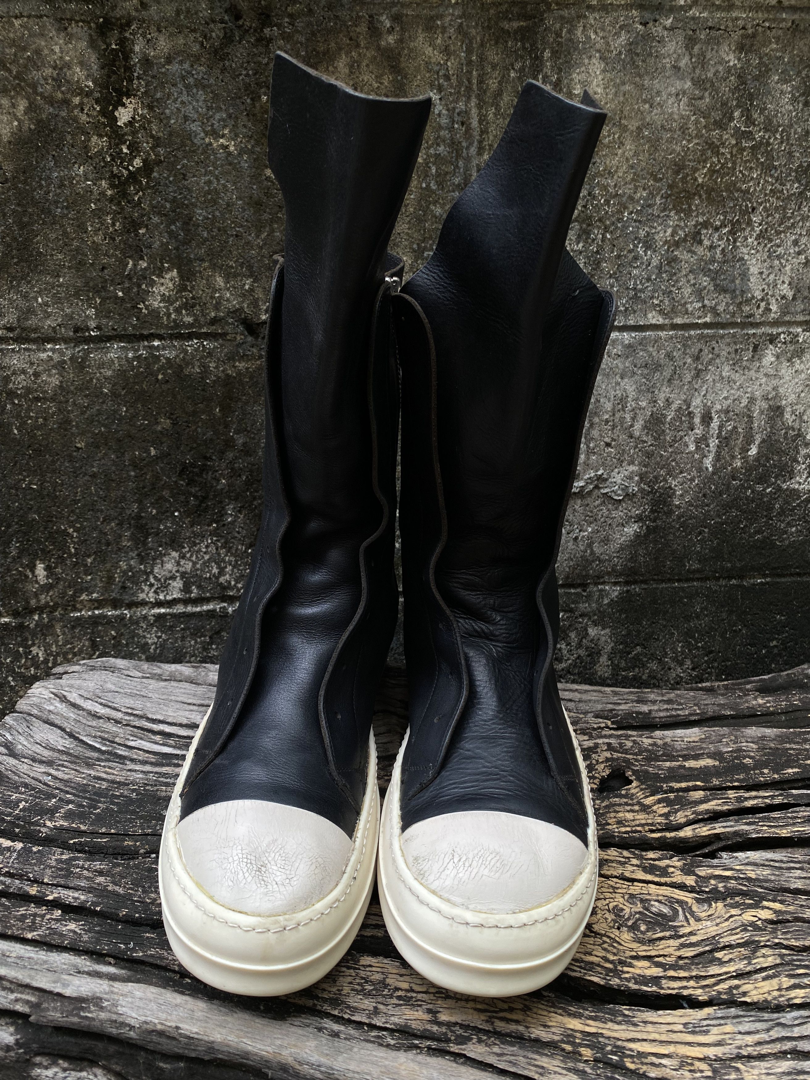Rick Owens Rick Owens Laceless Ramones Cargo Boots Black 42.5 Size US 9.5 / EU 42-43 - 4 Thumbnail
