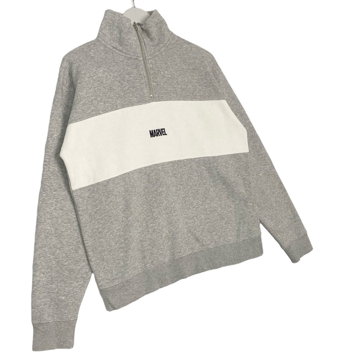 Other Vintage Marvel Half Zipper Logo Sweatshirt Gray Size M Size US M / EU 48-50 / 2 - 3 Thumbnail