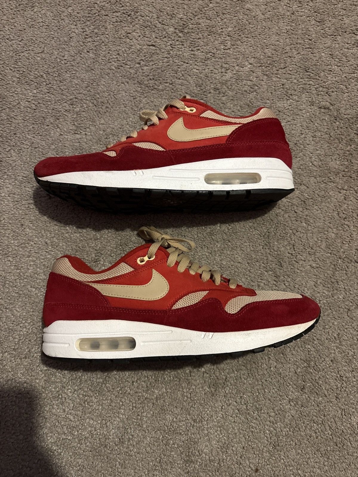 Nike red curry air max 1 Size US 10 / EU 43 - 1 Thumbnail