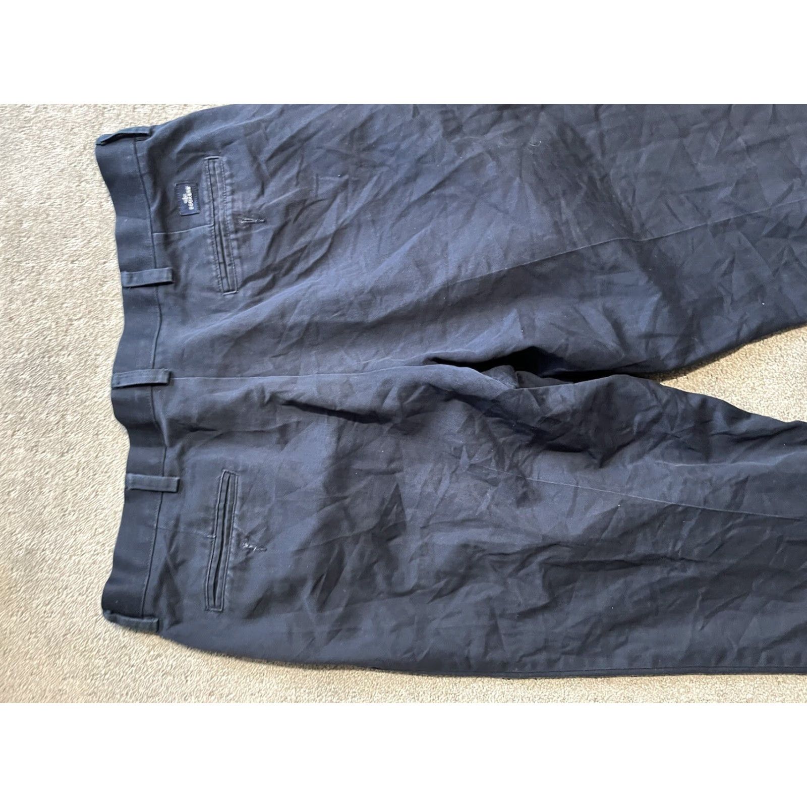 Dockers VINTAGE Dockers Classic Fit Pleated Dress Pants Mens 40x30 Blue Solid Chinos Size US 40 / EU 56 - 2 Thumbnail