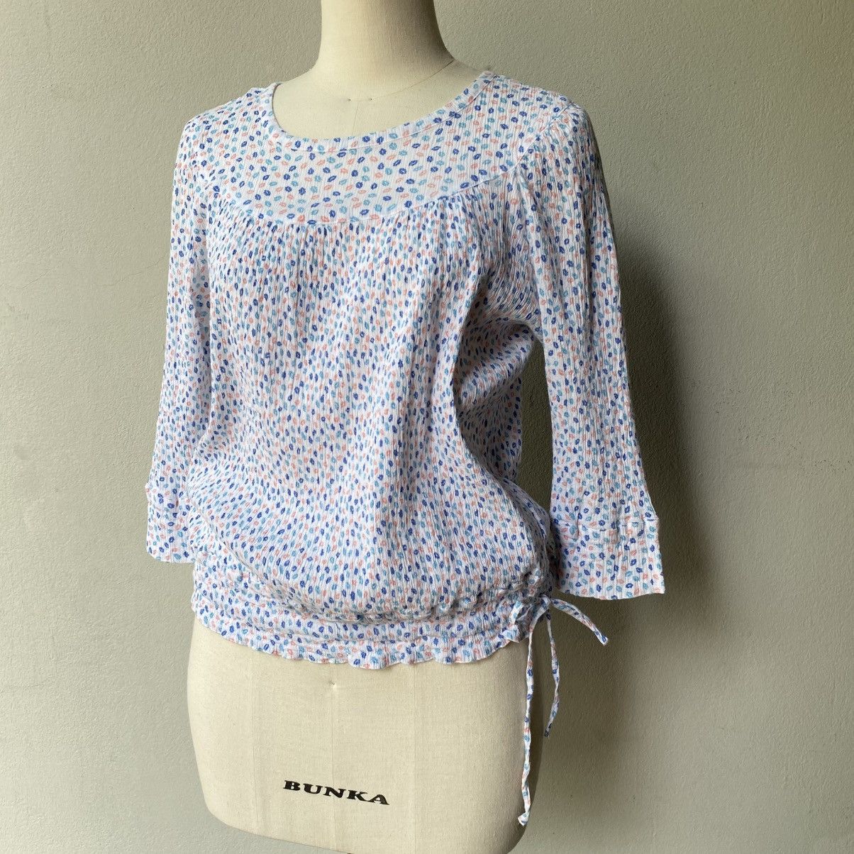 Tsumori Chisato TSUMORI CHISATO Pastel Petals Tie-Hem Blouse Size XS / US 0-2 / IT 36-38 - 22 Thumbnail