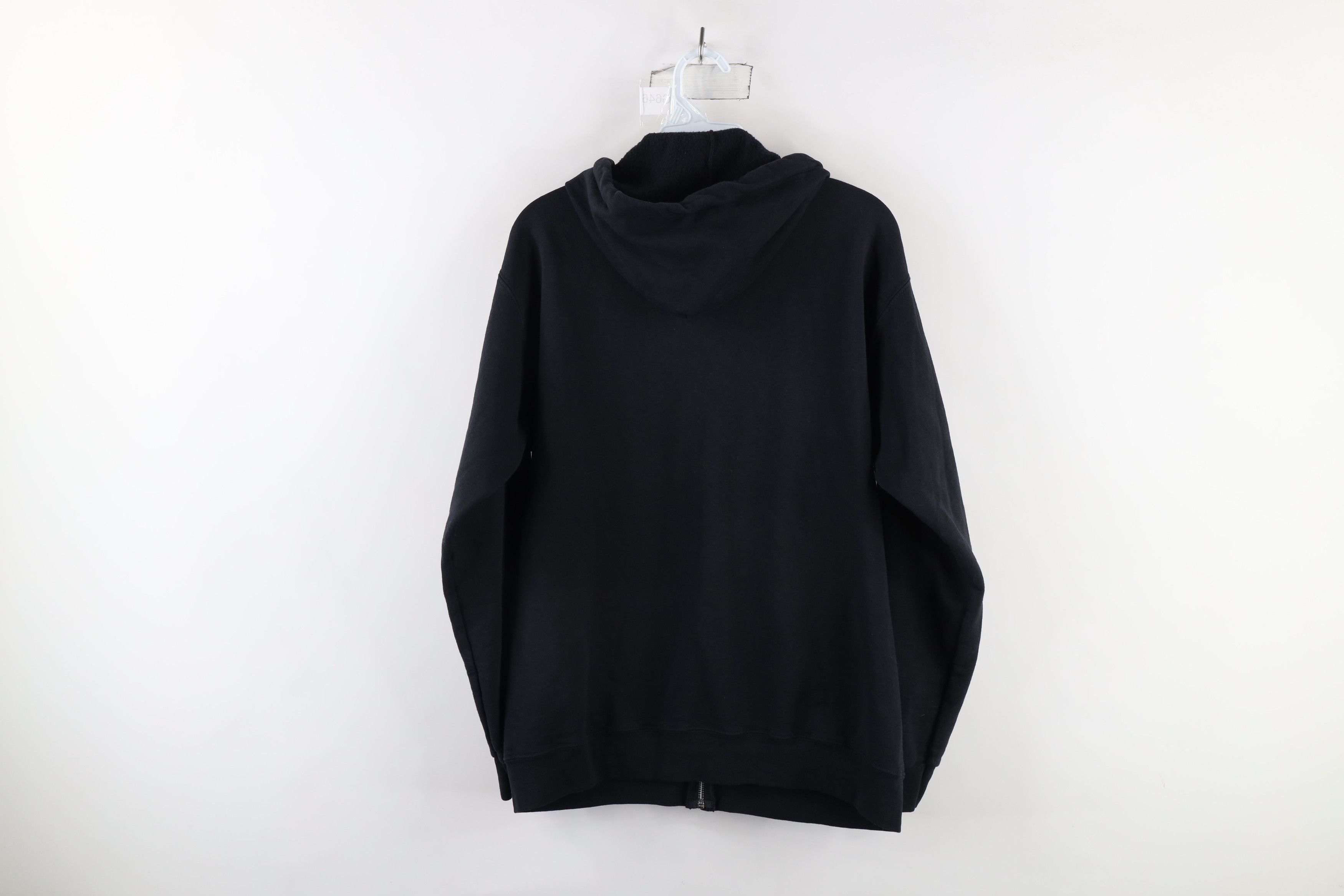 Vintage Vintage 90s Streetwear Full Zip Hoodie Sweatshirt Black Size US M / EU 48-50 / 2 - 6 Thumbnail