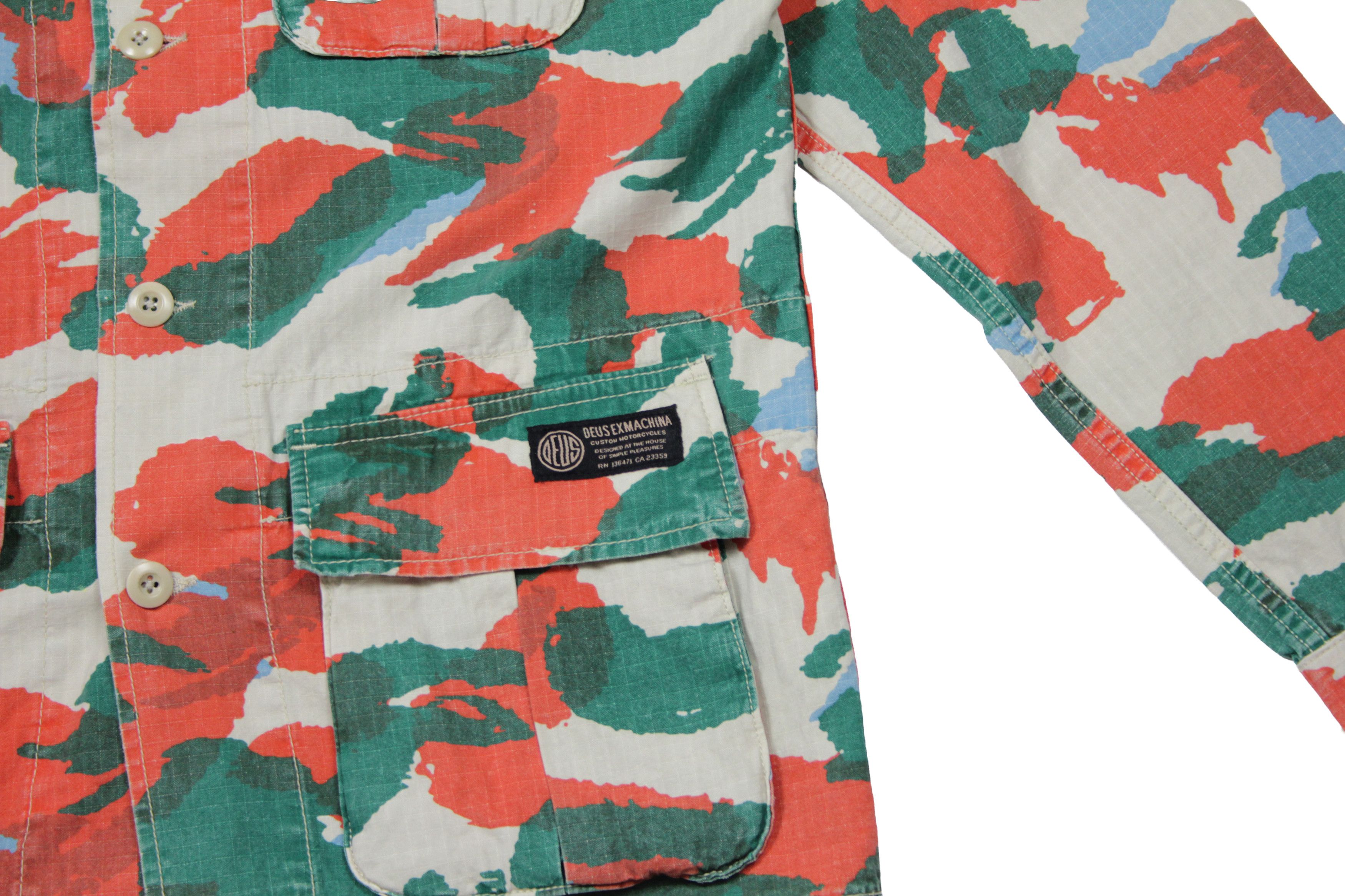 Deus Ex Machina Larry Jungle Multi Camo Overshirt Jacket Size US S / EU 44-46 / 1 - 4 Thumbnail