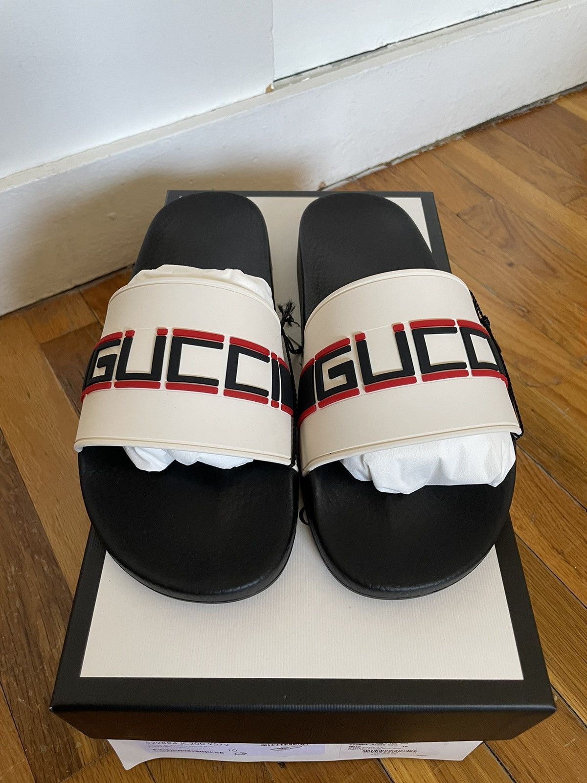Gucci Gucci Stripe Rubber Slide Sandal Grailed