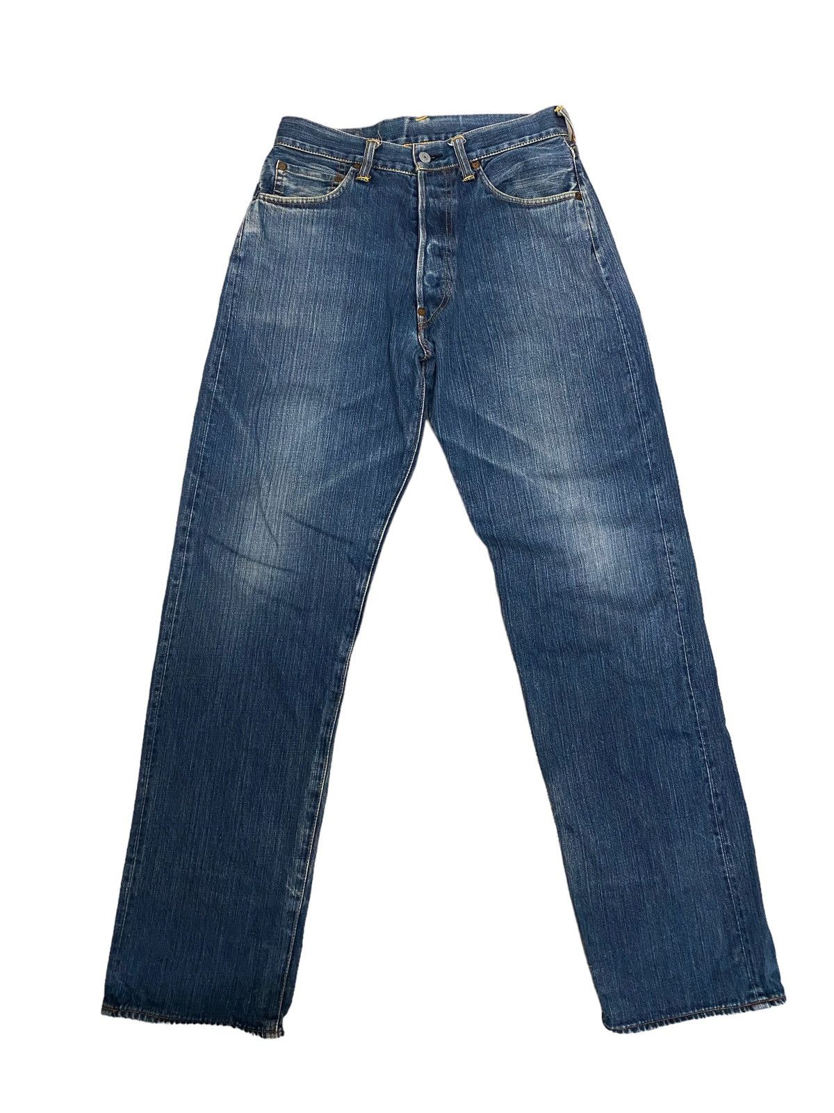 offer Vintage Evisu Distress Denim Jeans
